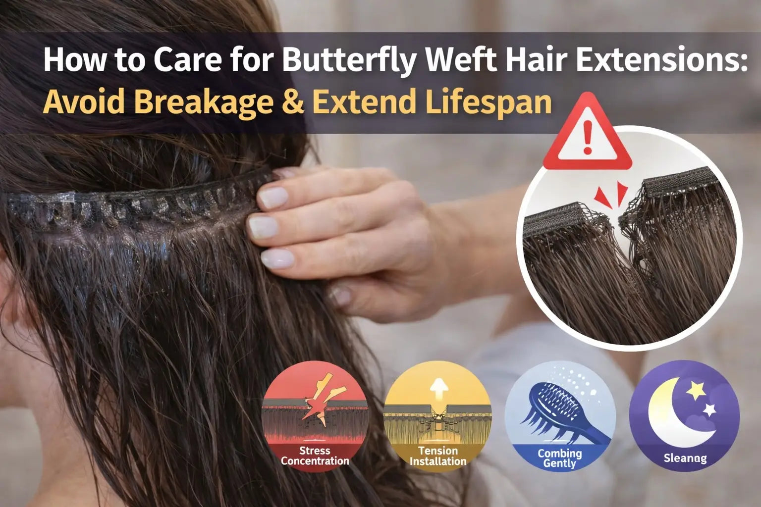 How to Care for Butterfly Weft Hair Extensions: Avoid Breakage & Extend Lifespan