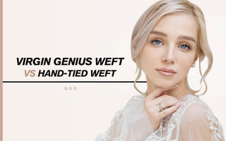 The difference between genius weft and hand tied weft