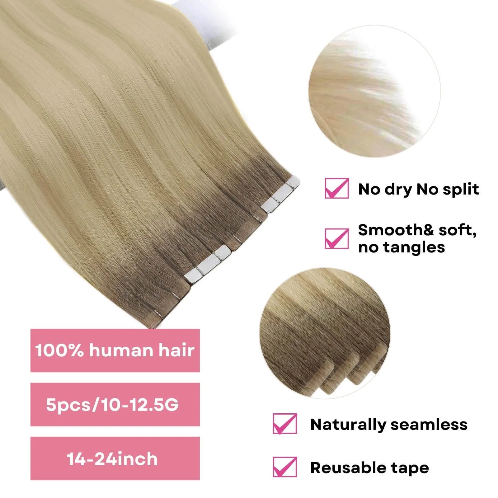 virgin injection tape in hair extensions 100% virgin human hair