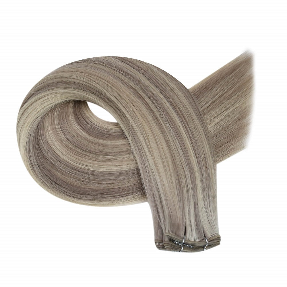 weft hair extensions human hair bundles virgin genius weft