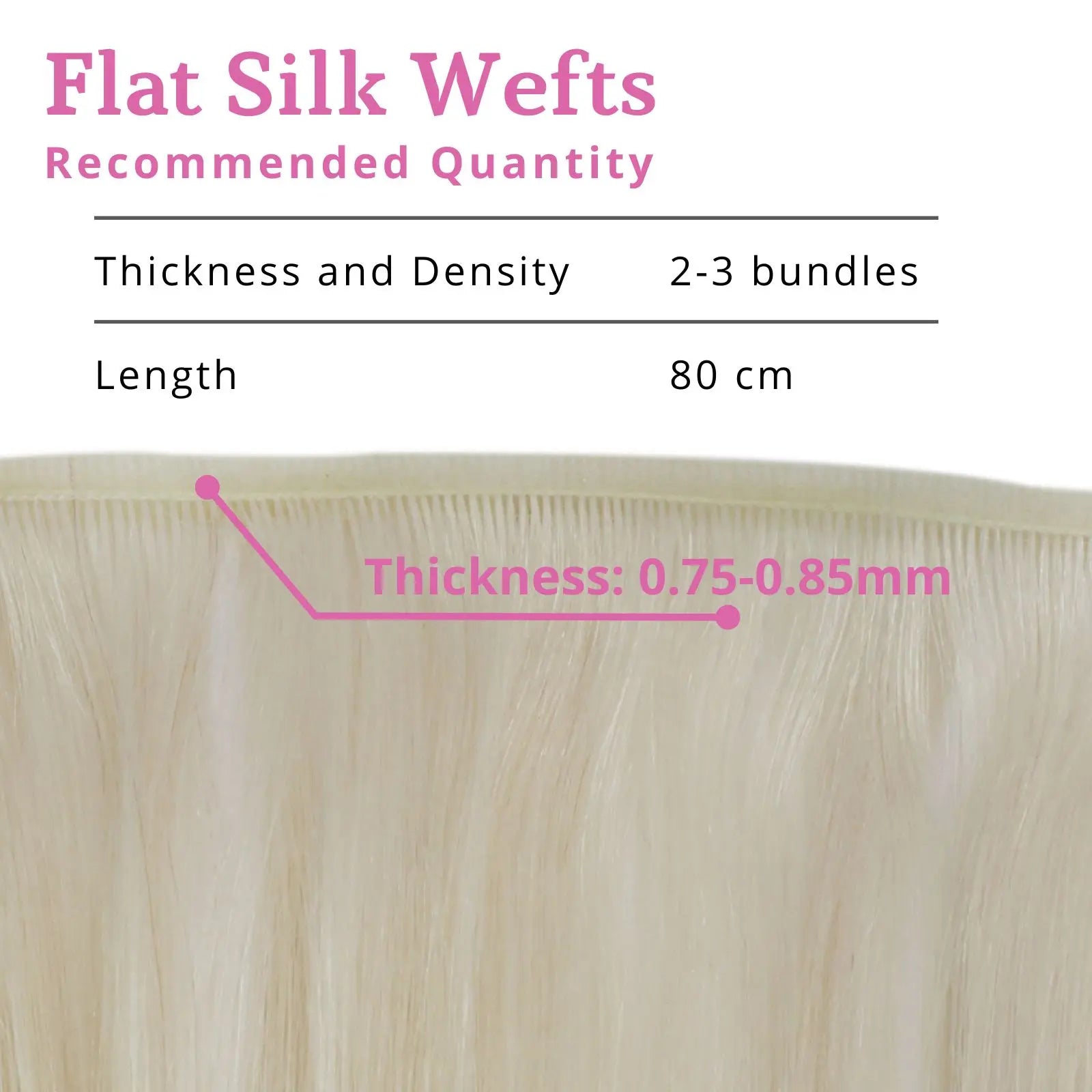 Platinum Blonde human hair wefts for women