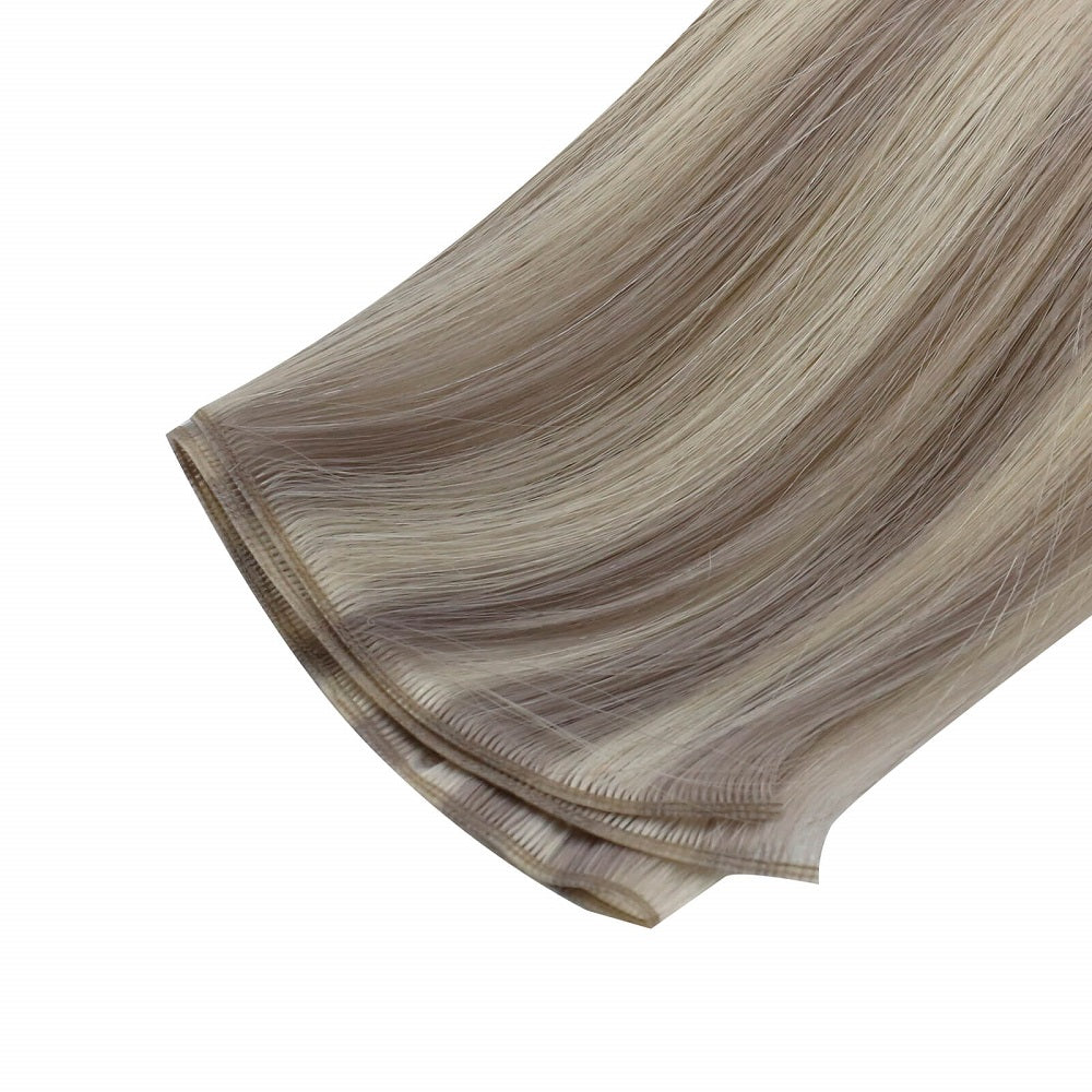 genius weft hair weave seamless human hair bundles