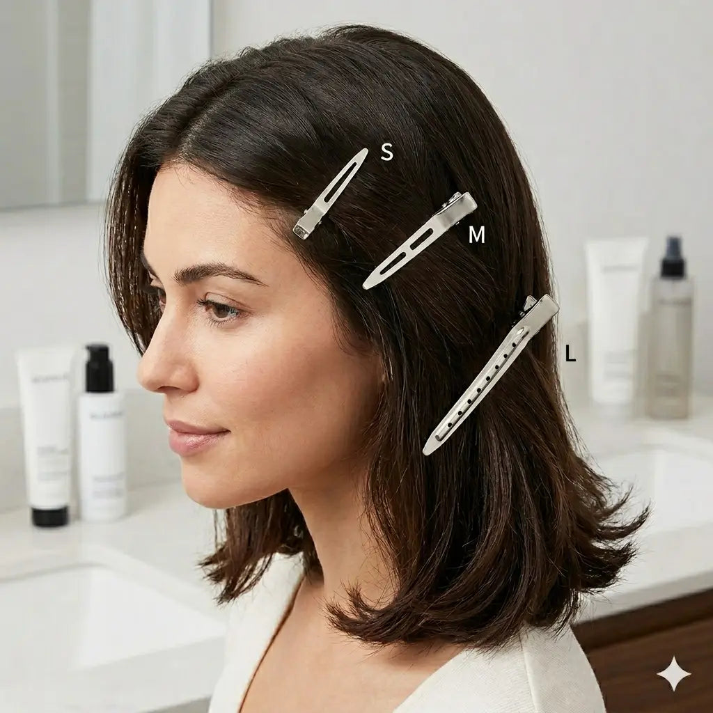 Hair Sectioning Clips – Root Lifting & Styling Clips, No-Marks Duckbill Clips for Bangs & Makeup