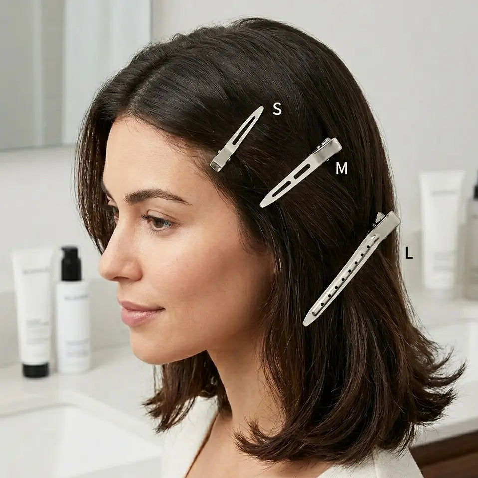 Hair Sectioning Clips – Root Lifting & Styling Clips, No-Marks Duckbill Clips for Bangs & Makeup