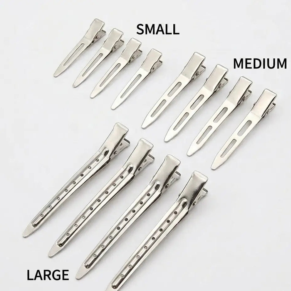 Hair Styling & Extension Tool Kit – Tail Comb, Cushion Brush, Sectioning Clips & Large Hair Claw Clip Set