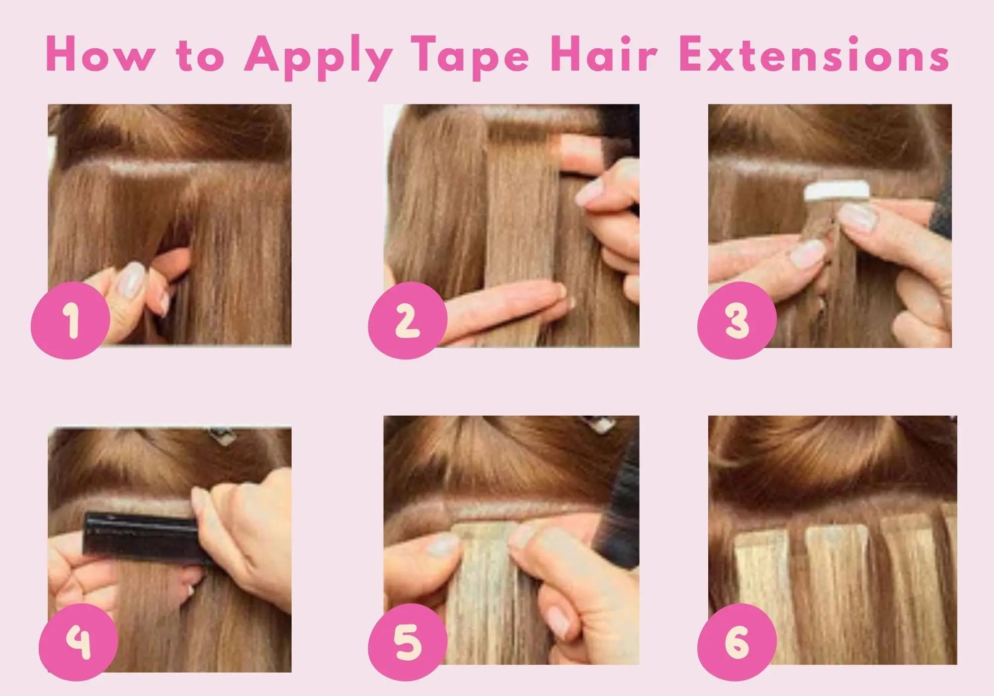 How to Apply Tape Hair Extensions