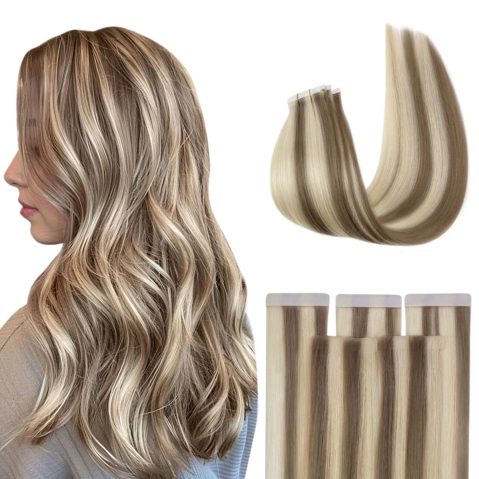 Injection Tape in Hair Extensions