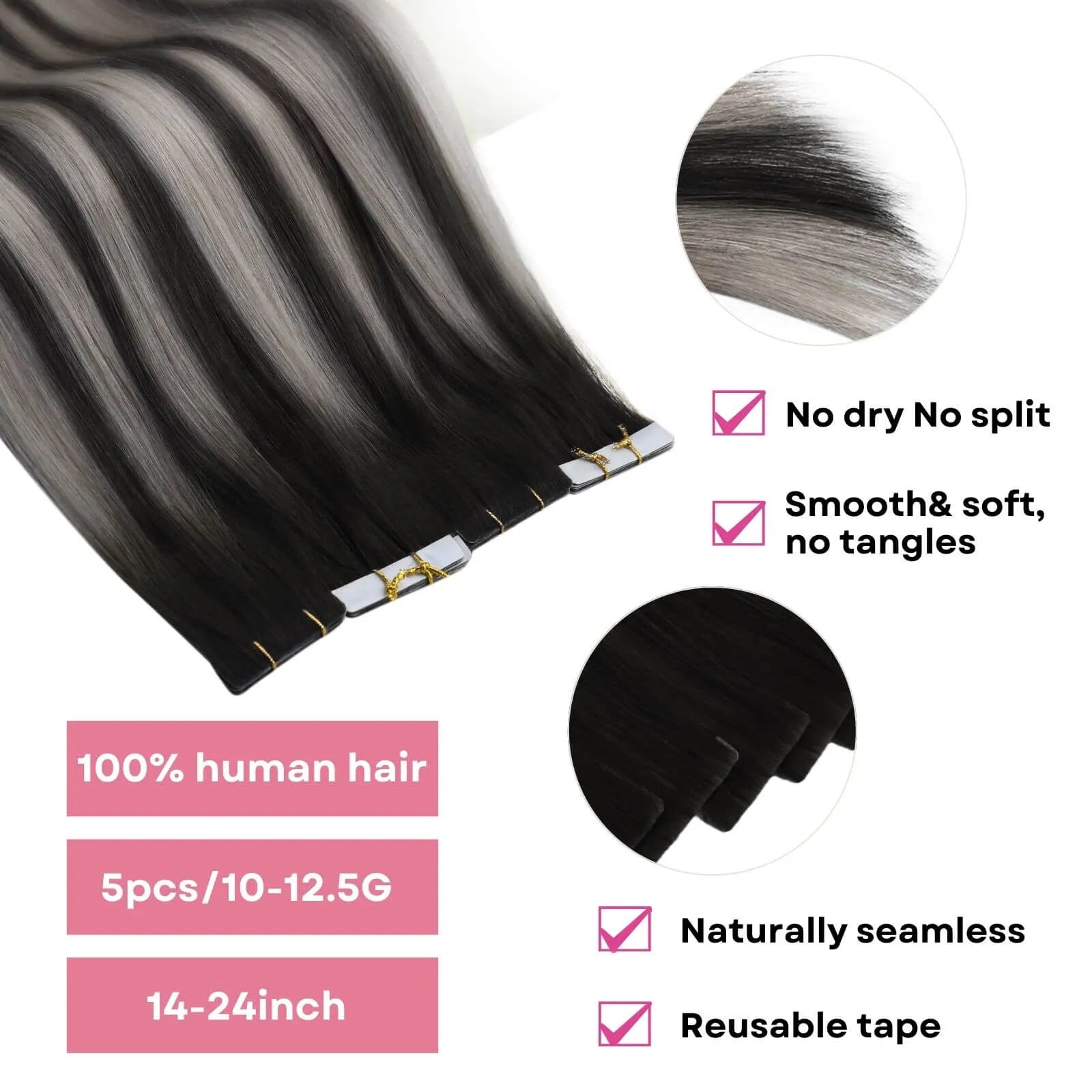 virgin injection tape in hair extensions real human hair