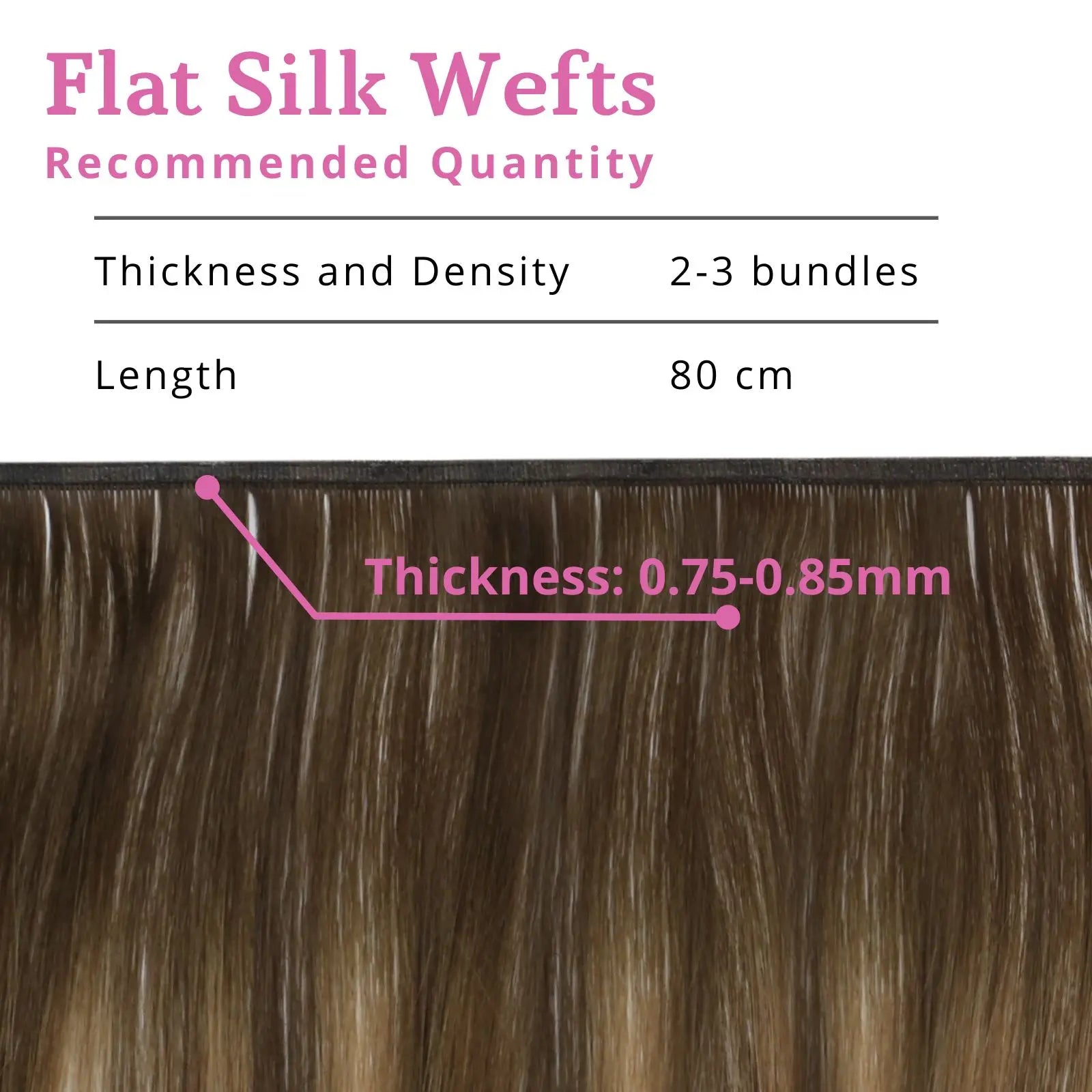 invisible human hair bundles balayage brown