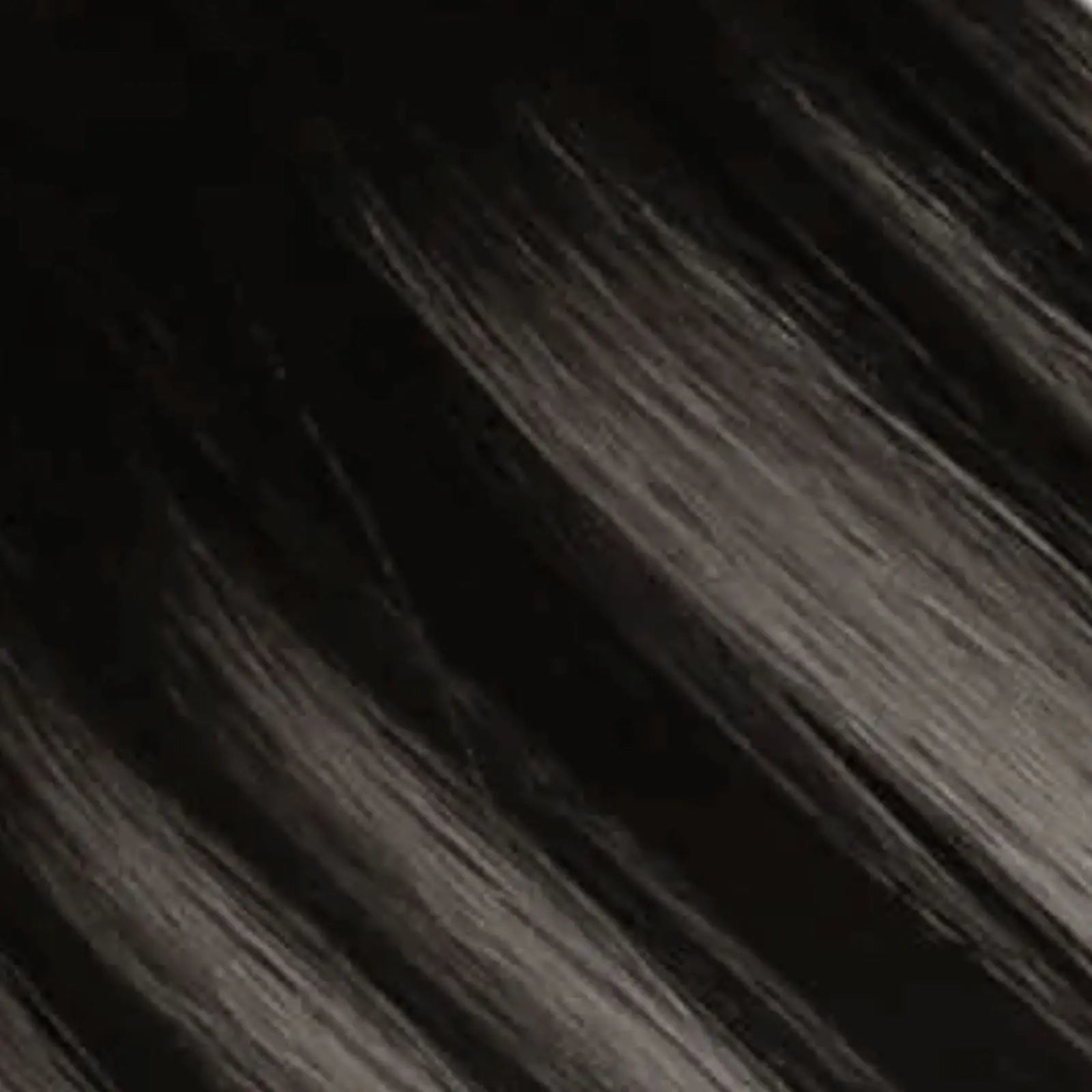 PU Hole Flat Weft Extensions Virgin Human Hair Bayalage Black to Gray