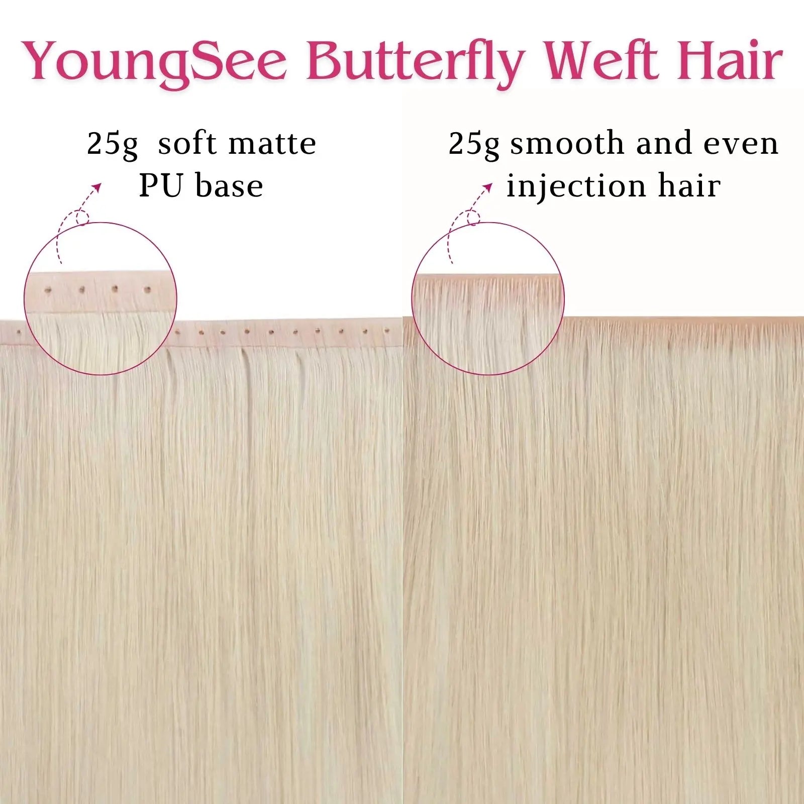 virgin invisible human hair weft