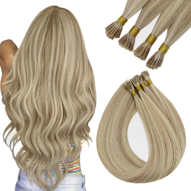 Pre_bonded invisible i tip hair