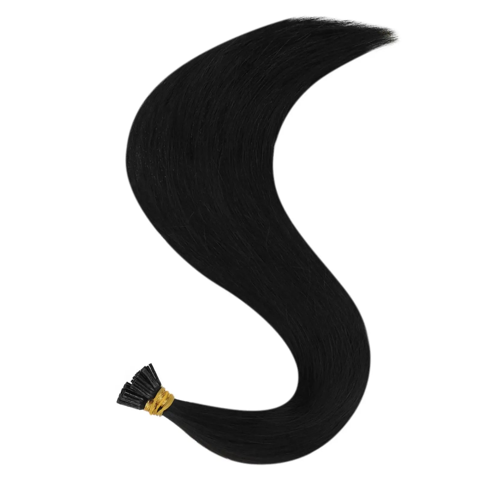 off black itip hair extensions