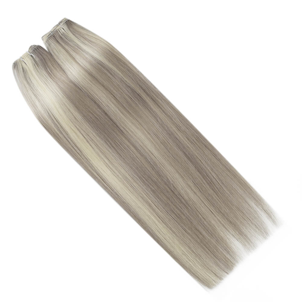 human hair bundles virgin machine weft