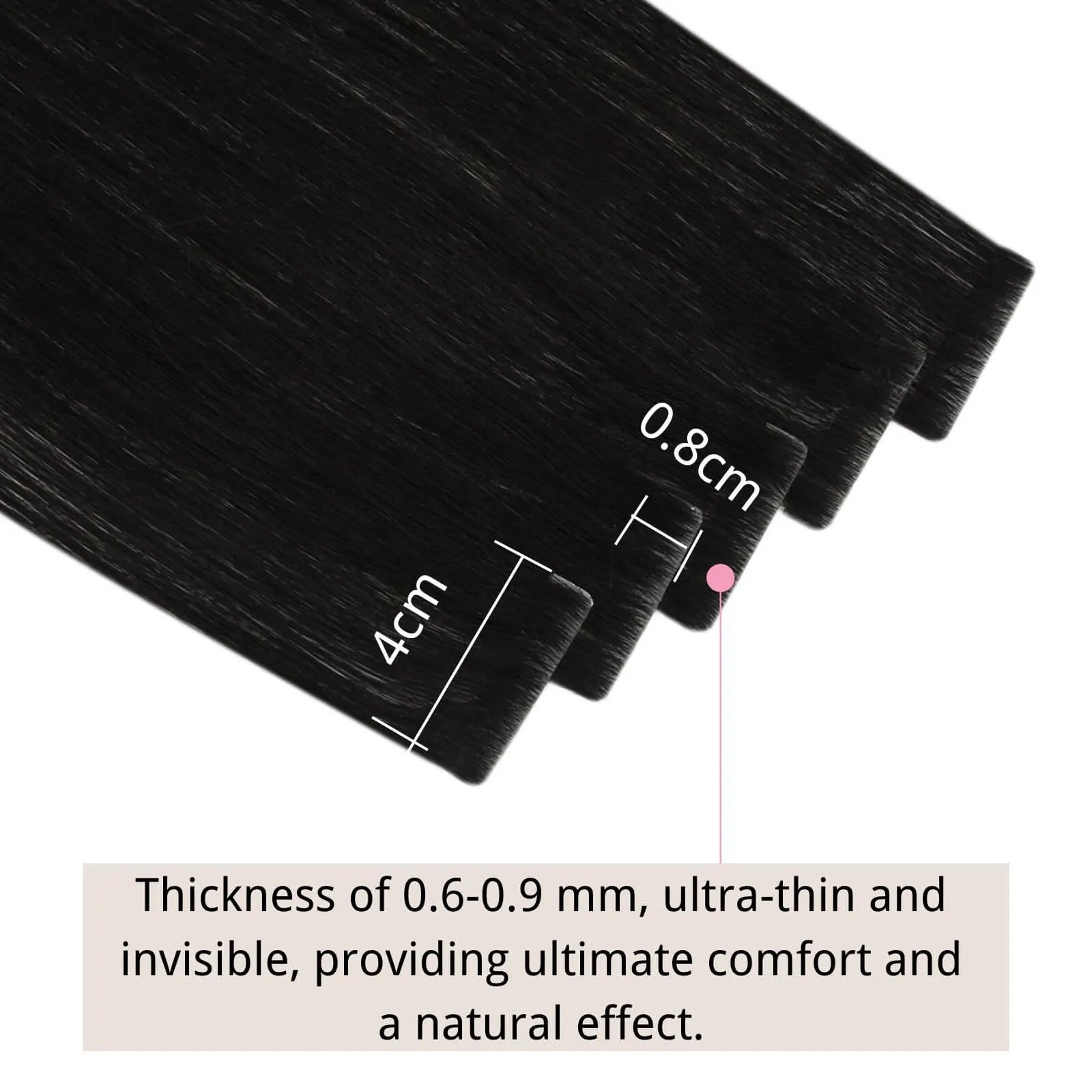 virgin injection tape in hair extensions jet black human hair