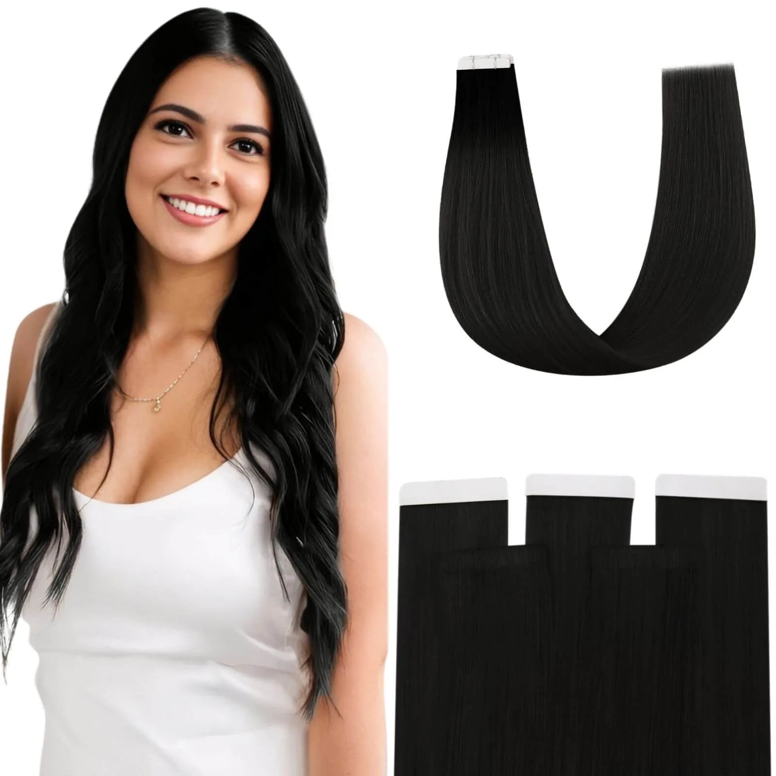 best invisible tape in hair extensions off black