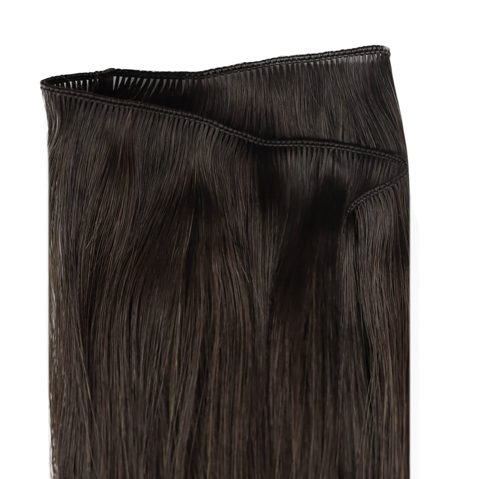 Hand-tied Virgin Hair Extensions Single Color Darkest Brown (#2) |Youngsee