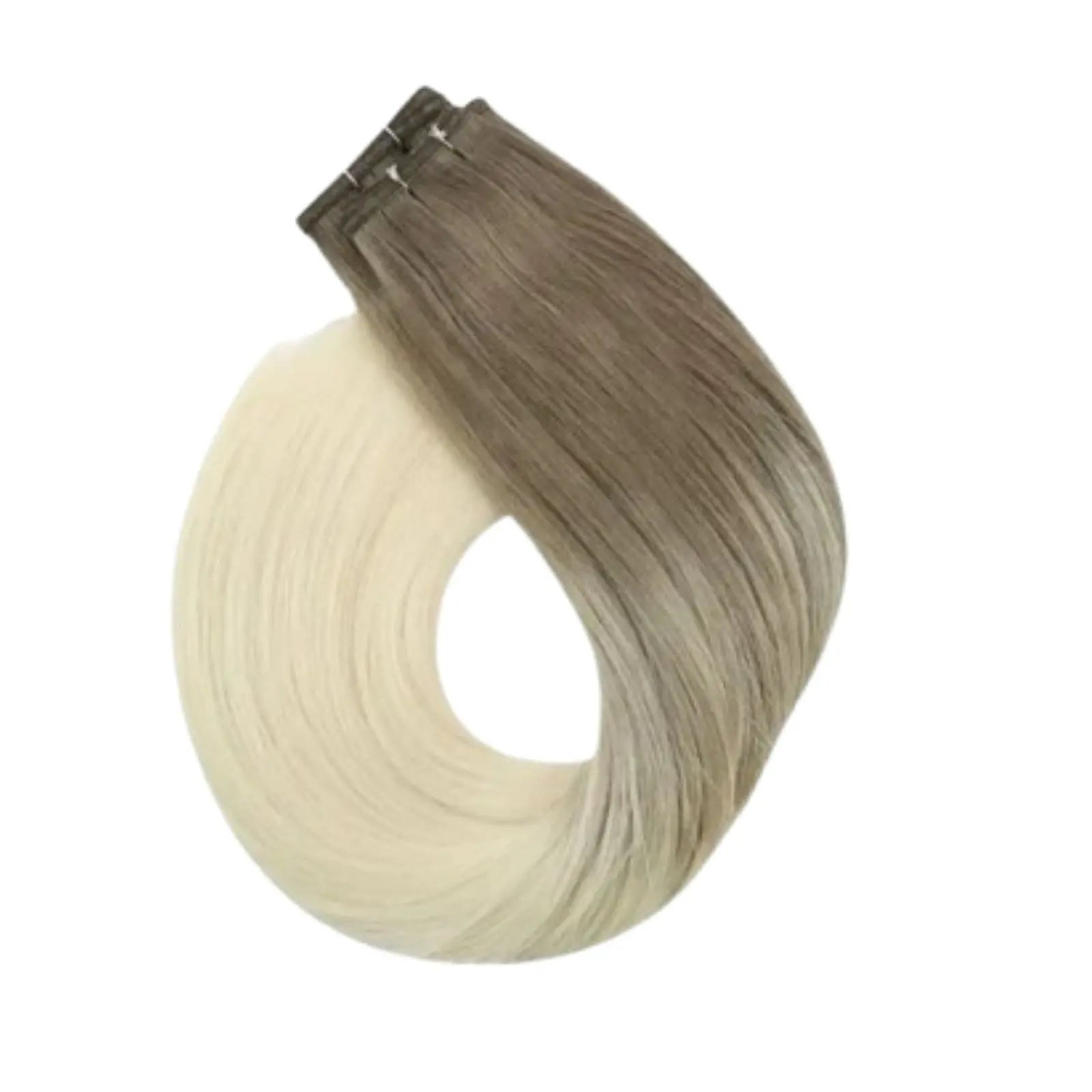 seamless virgin flat silk weft hair extensions