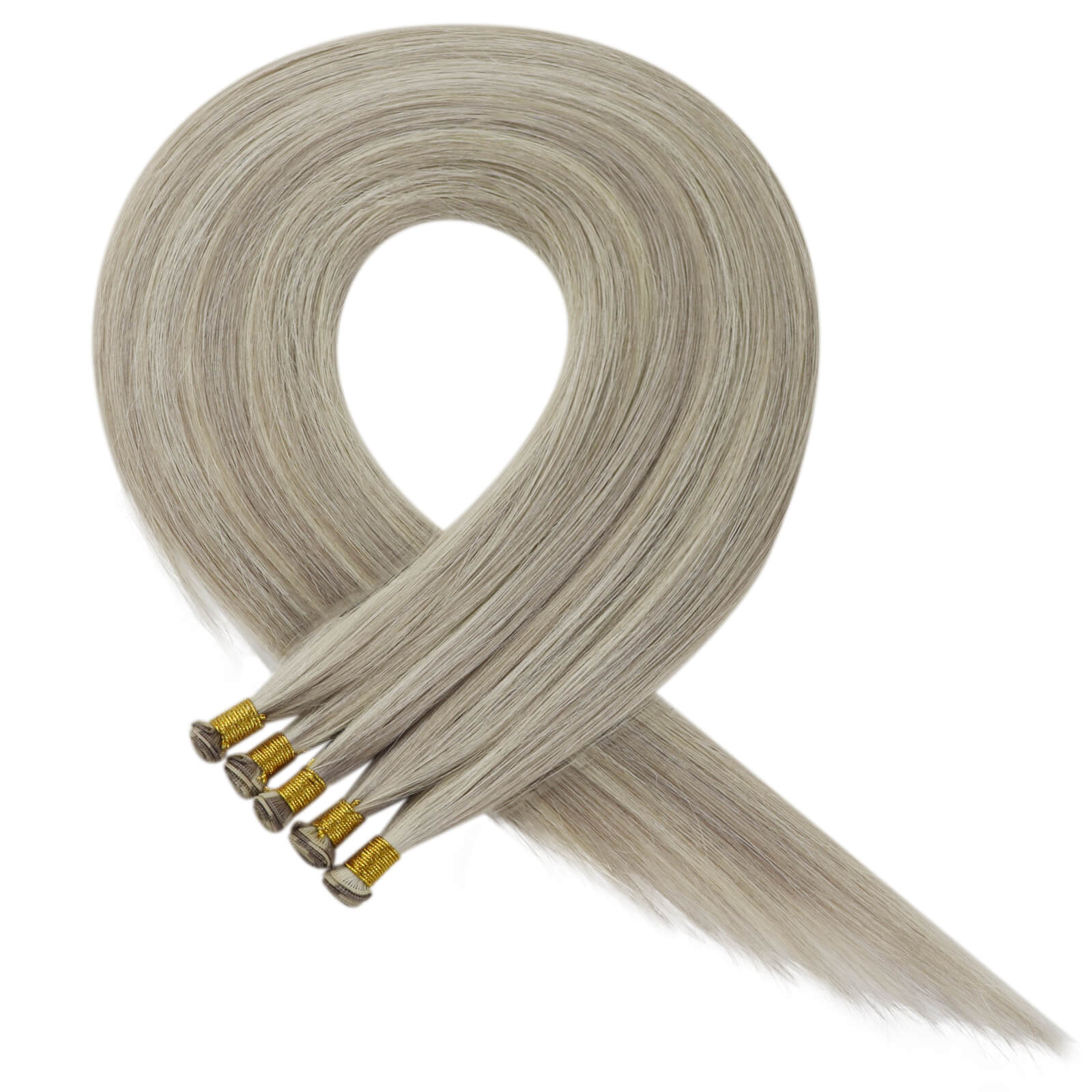 Youngsee virgin hair hand tied weft extensions 16in 18in 20in