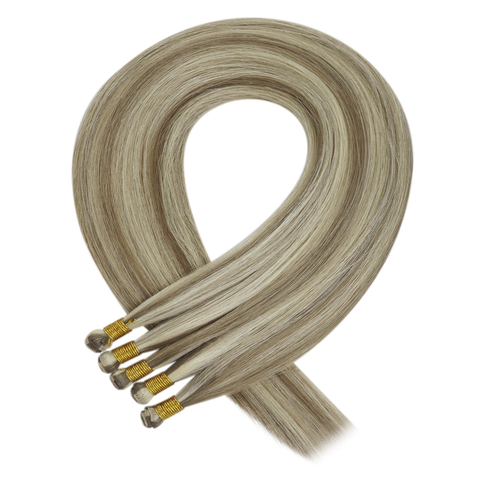 Youngsee hand tied weft extensionsvirgin human hair extensions 16in 18in 20in