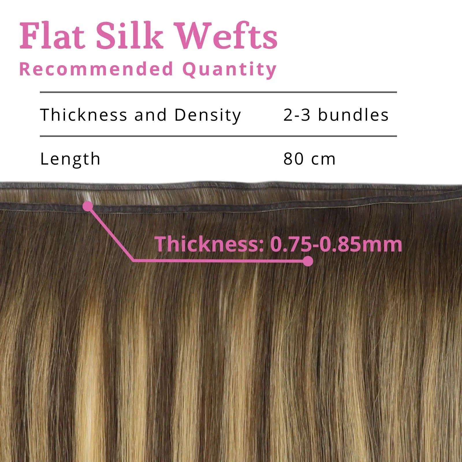 silk flat weft 100% real human hair extensions