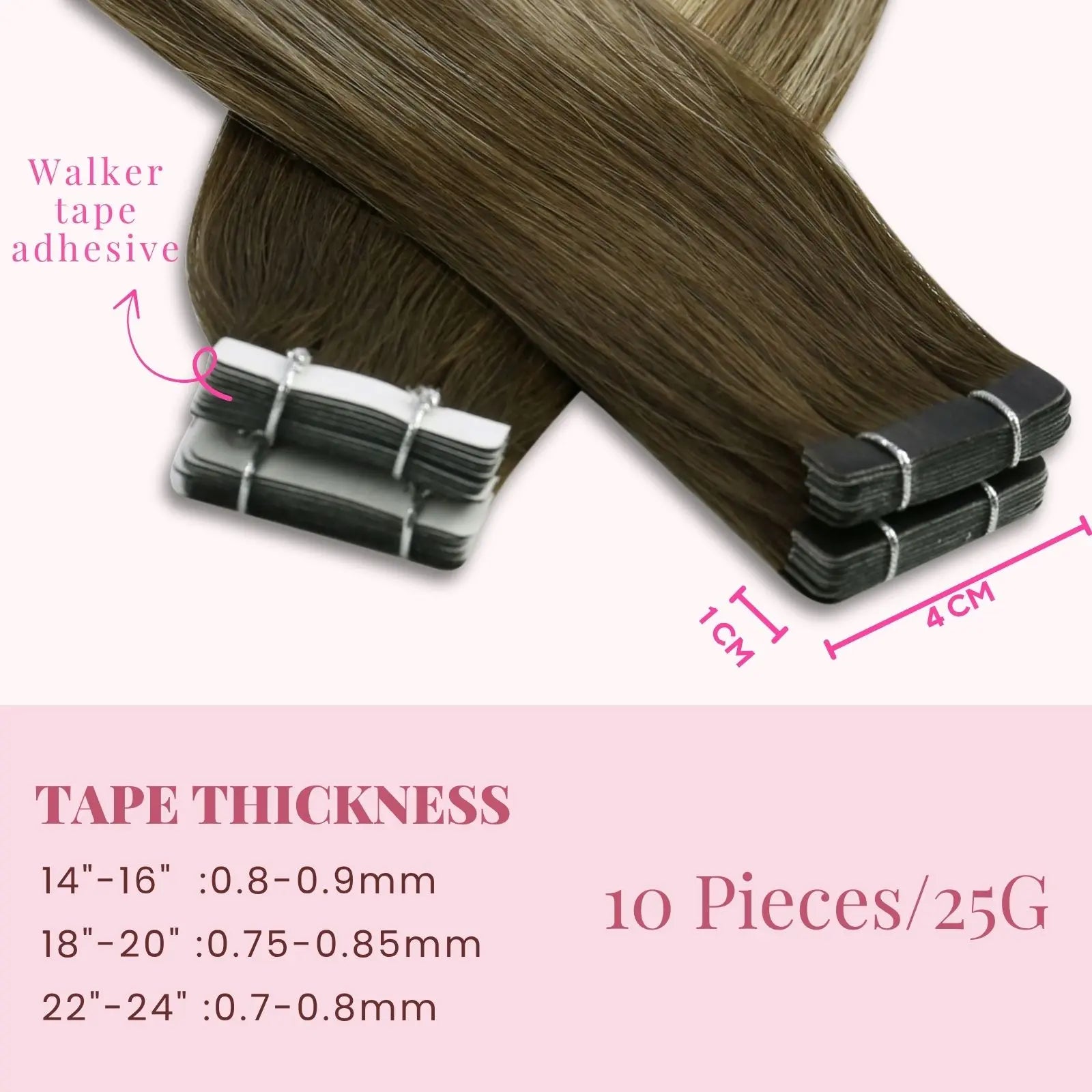 balayage mocha brown tape in hair extensions