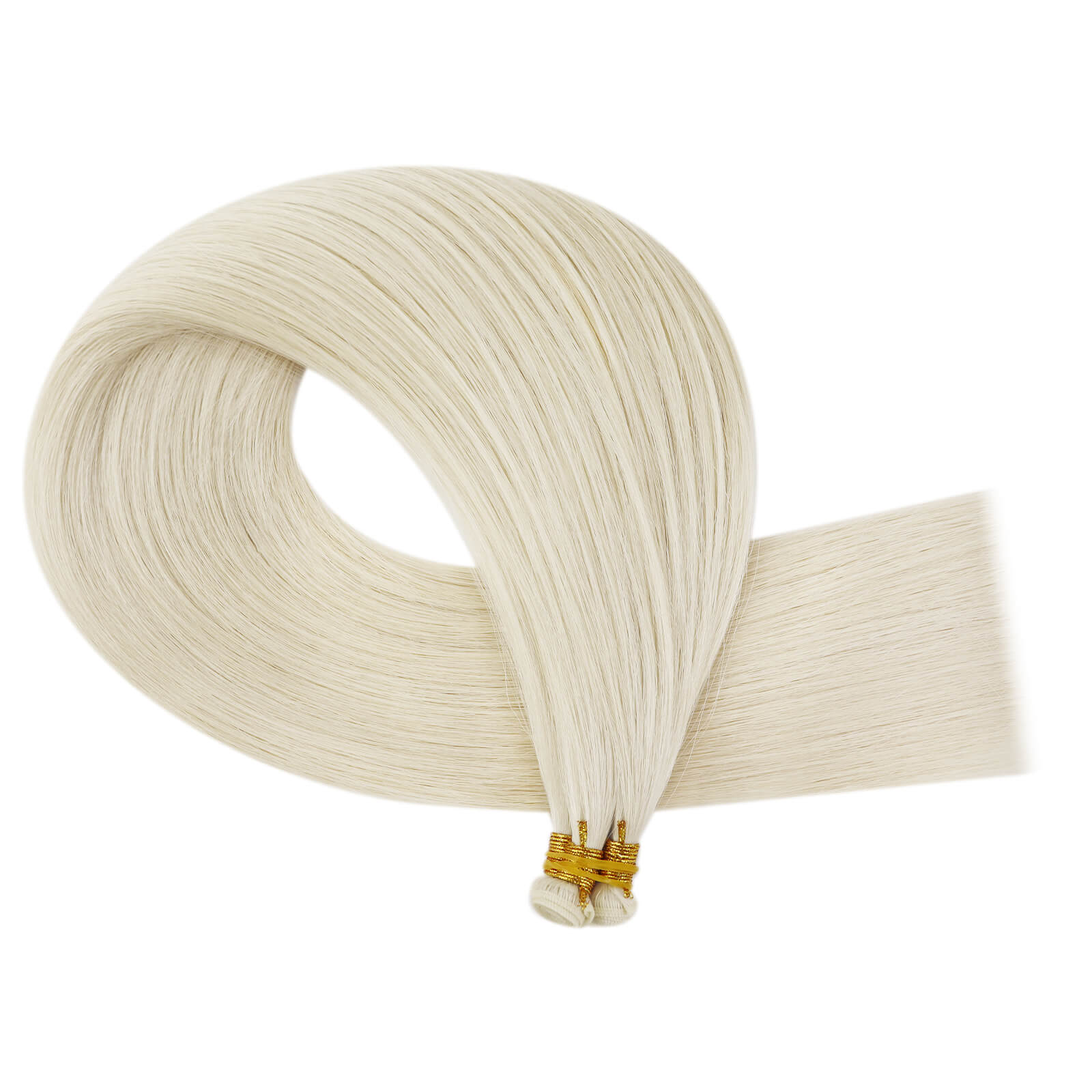 virgin human hair genius weft extensions blonde hair bundles