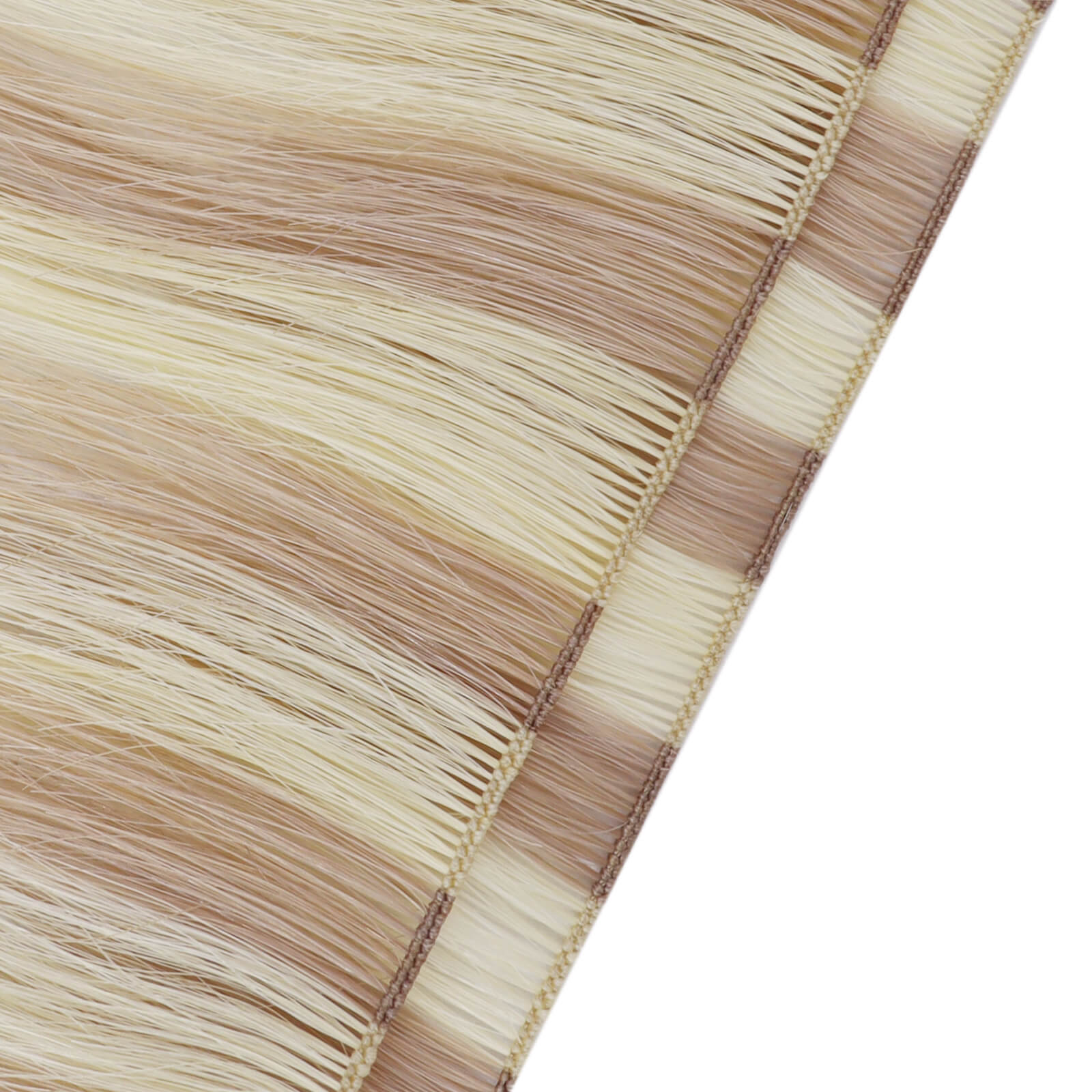 Youngsee hand tied weft extensions virgin human hair extensions highight blonde