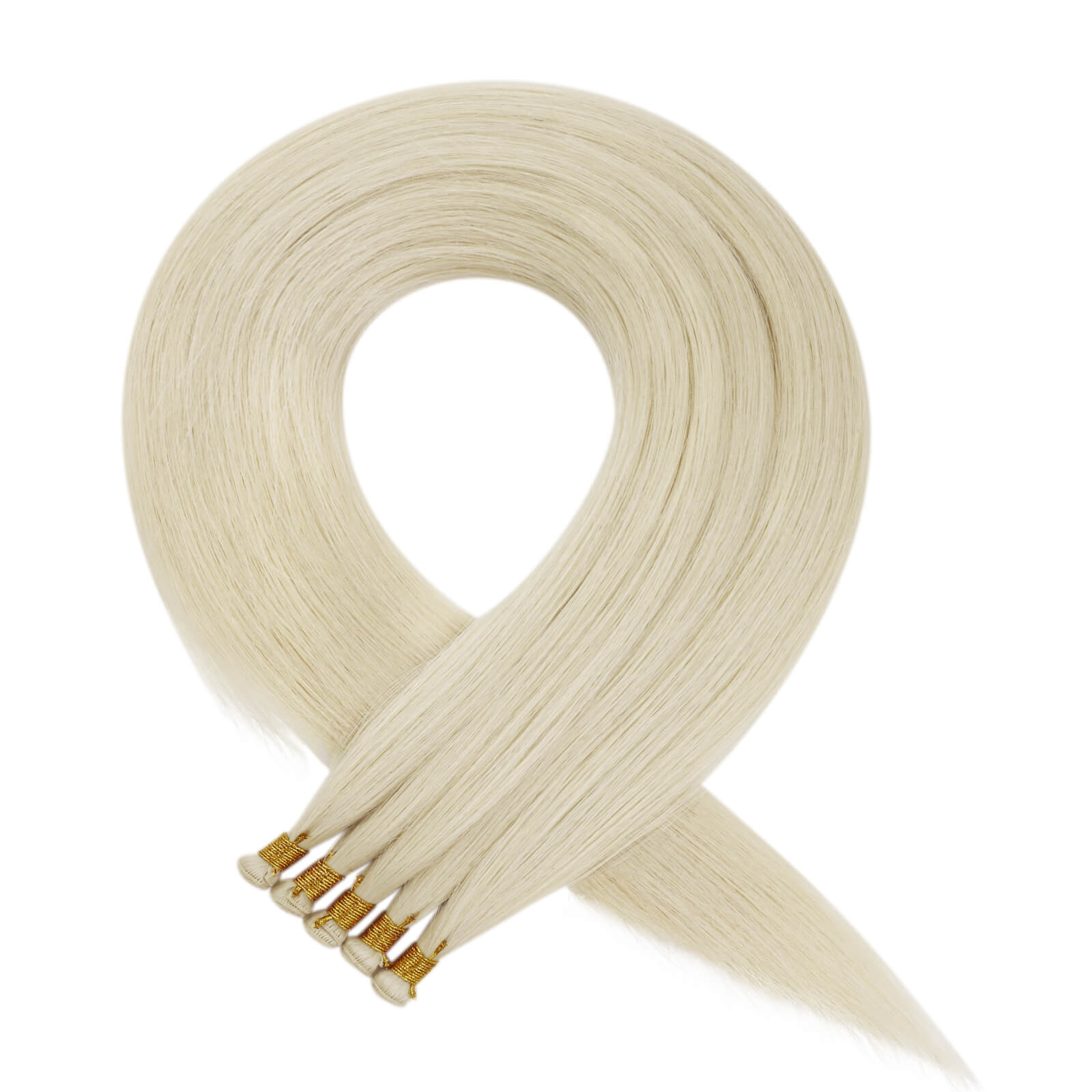 Youngsee virgin hair weft extensions hand tied weft extensions