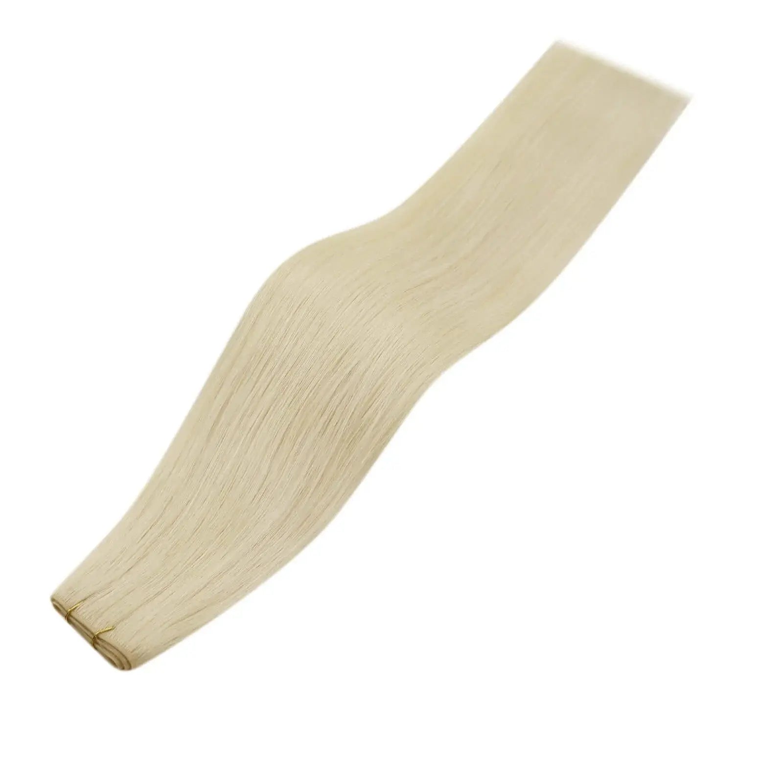 pu hole flat weft hair extensions virgin human hair