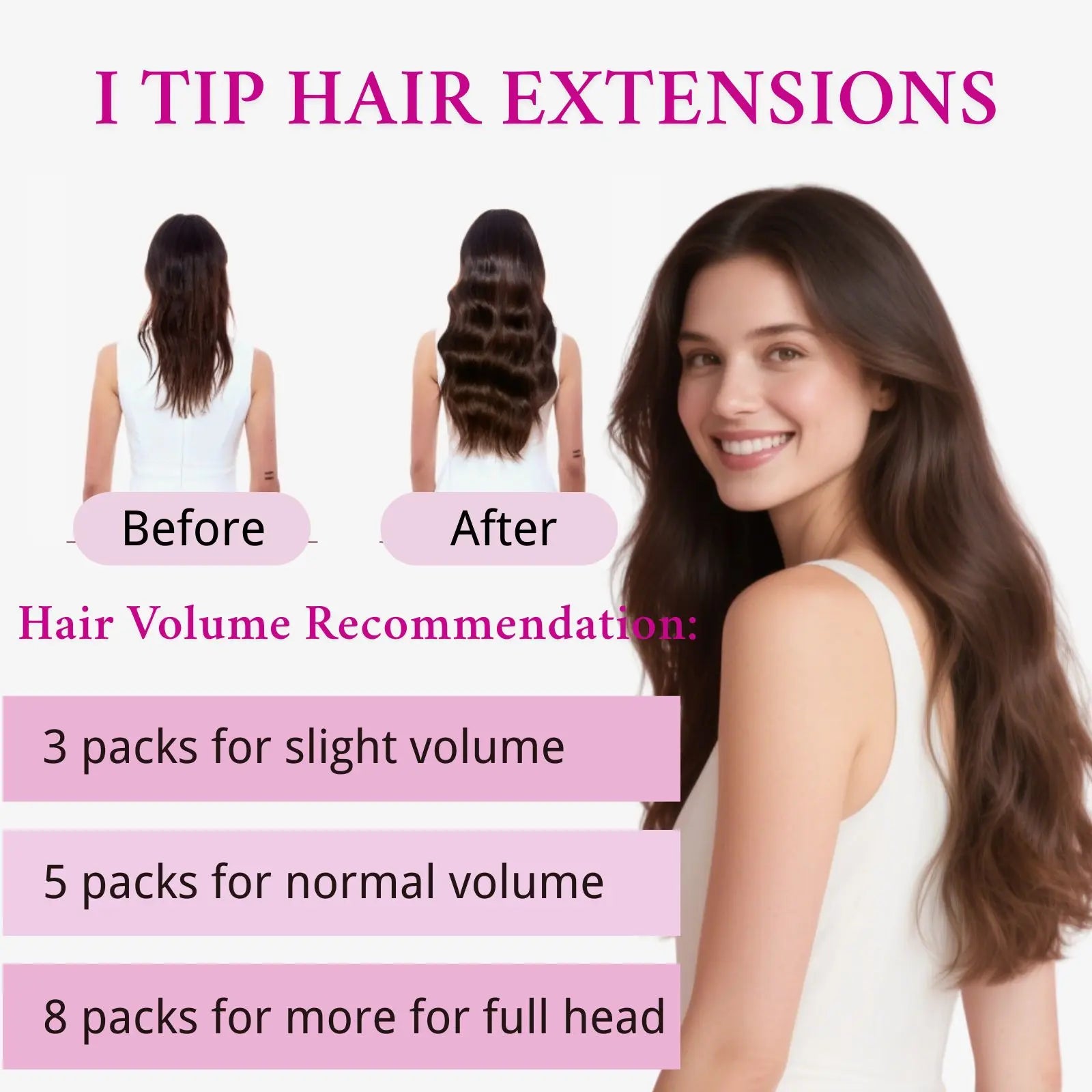 ITIP HAIR EXTENSIONS FOR WOMEN