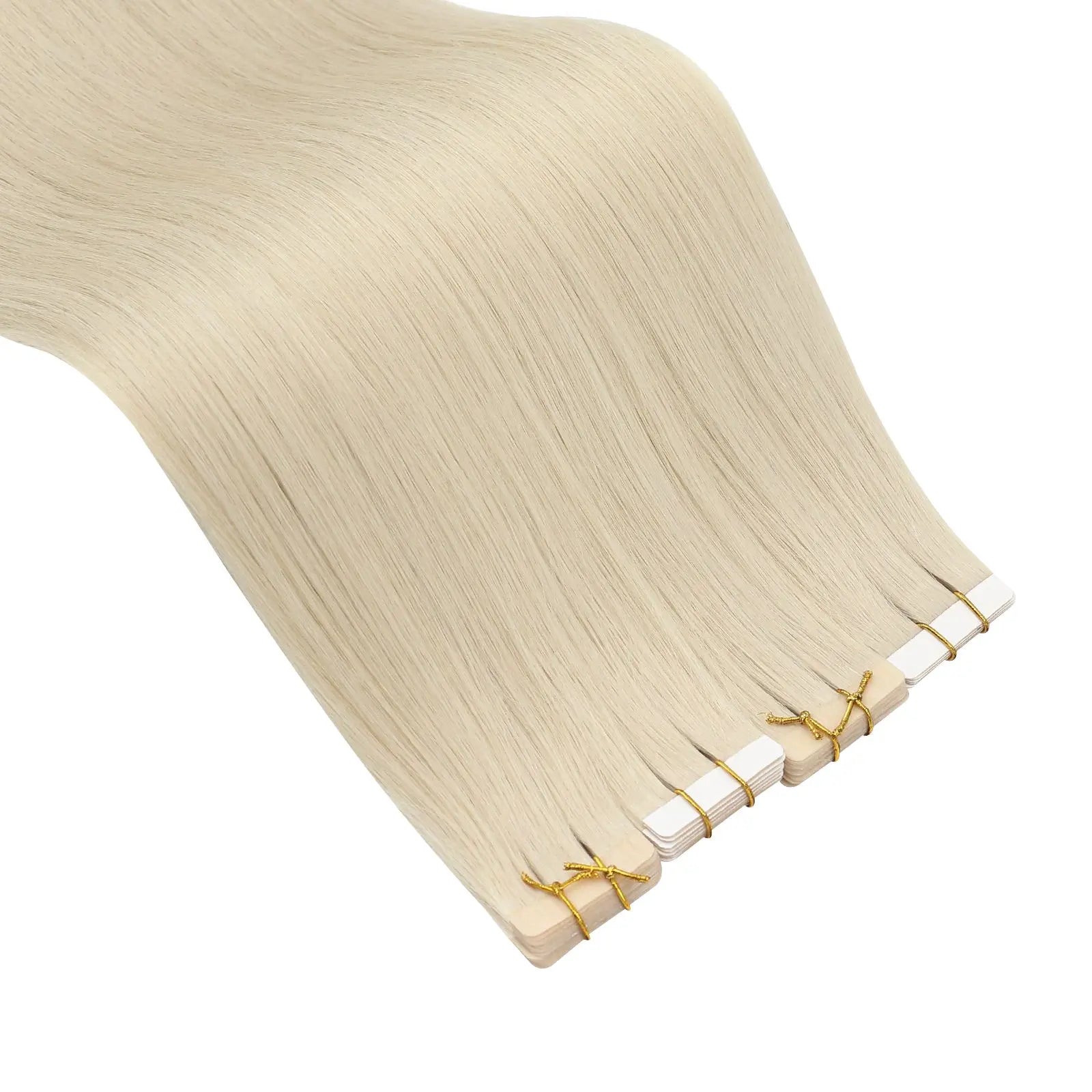 tape in hair extensions platinum blonde