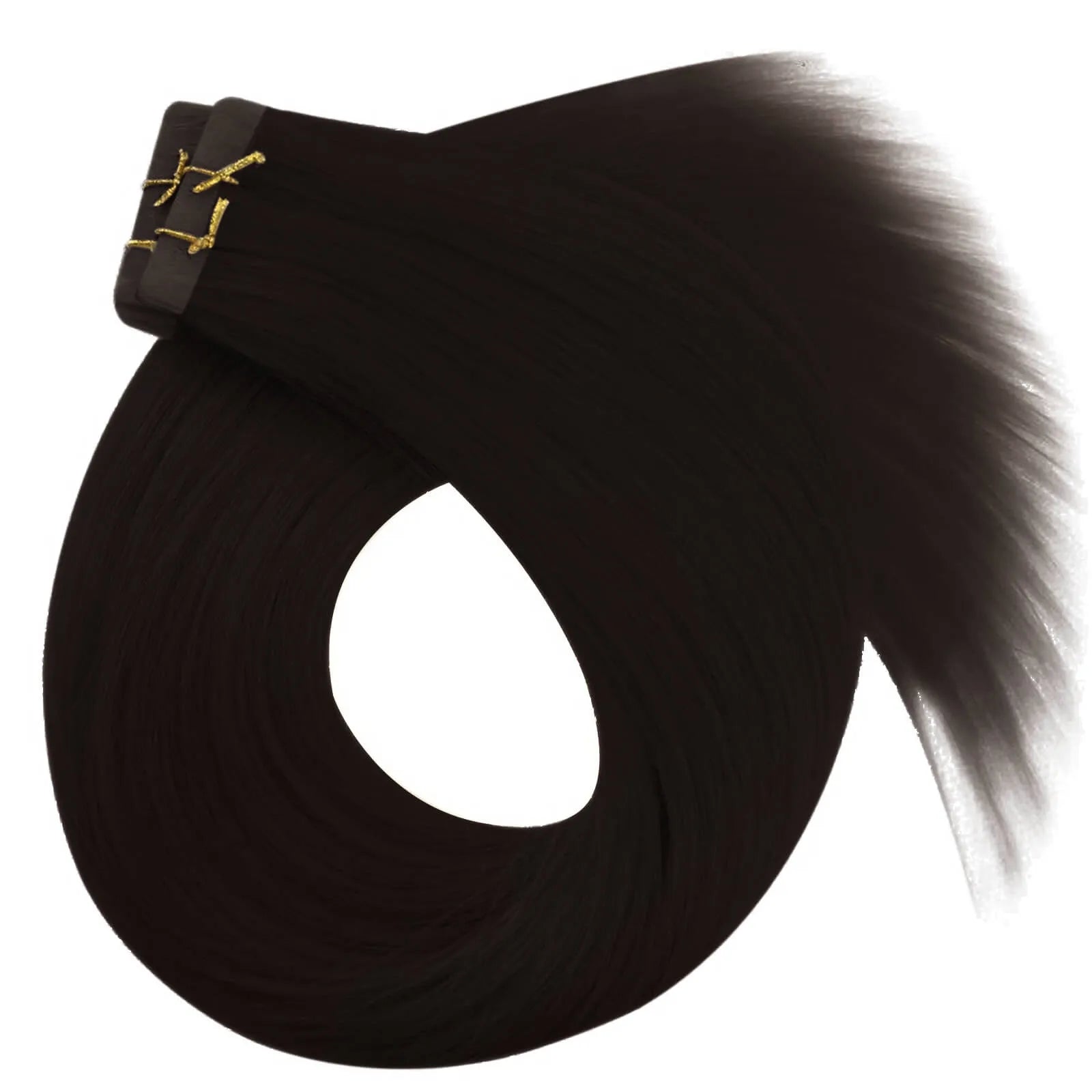 Virgin Injection Tape in Hair Extensions 100% Real Human Hair Darkest Brown