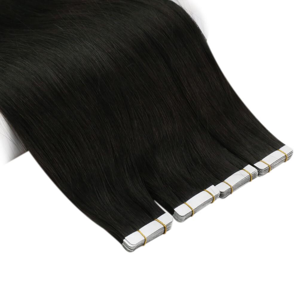 real seamless tape in healthy straight virgin human hair