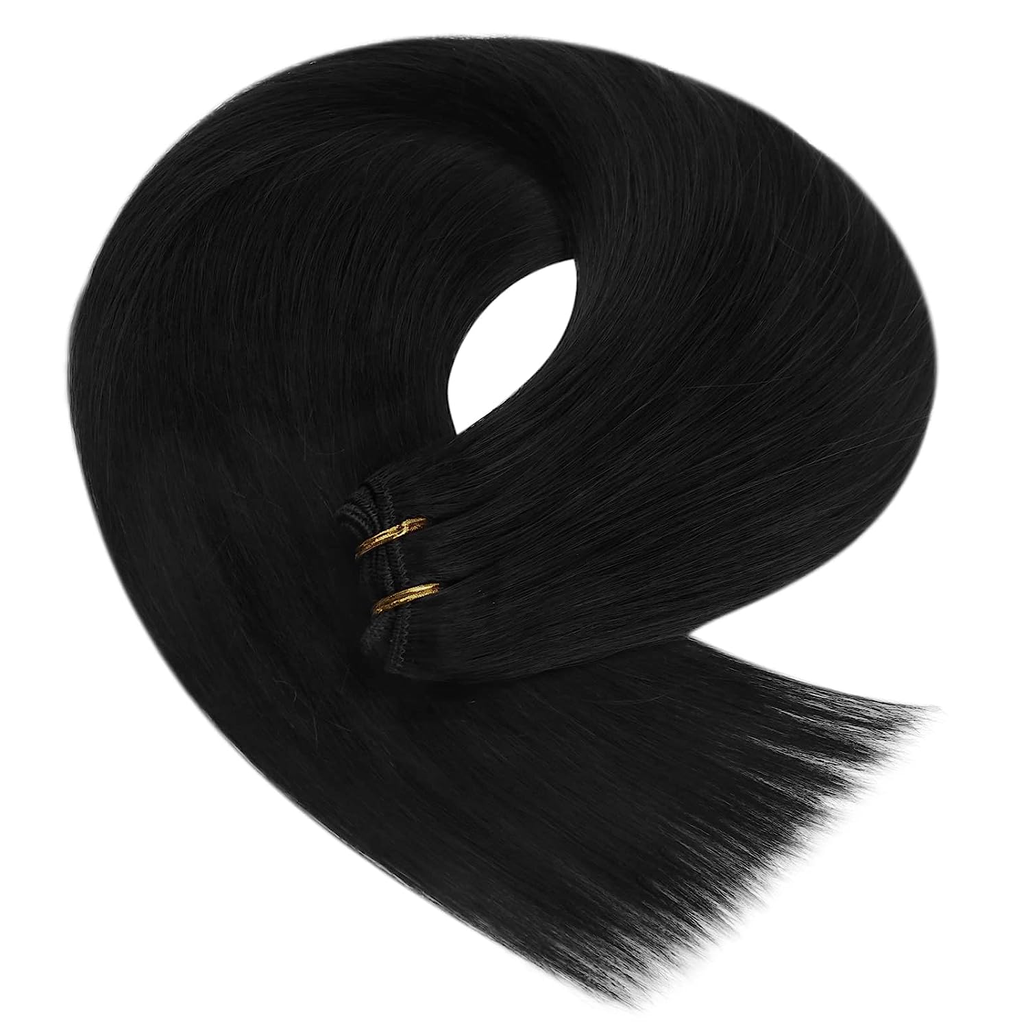 Remy hair machine weft