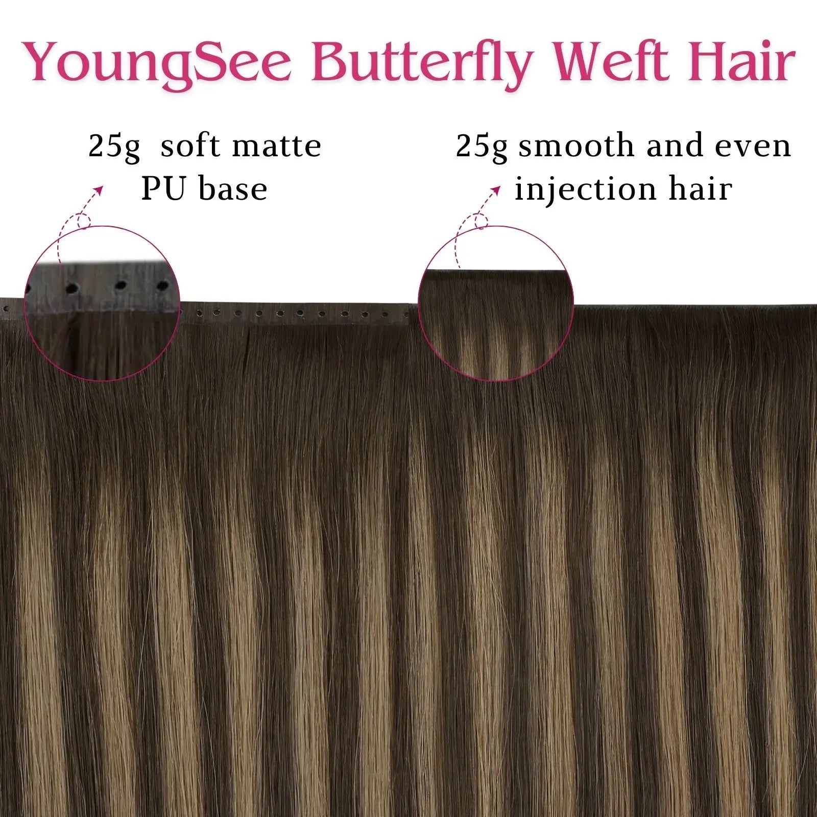 twin weft hair extensions virgin pu hole weft hair extensions