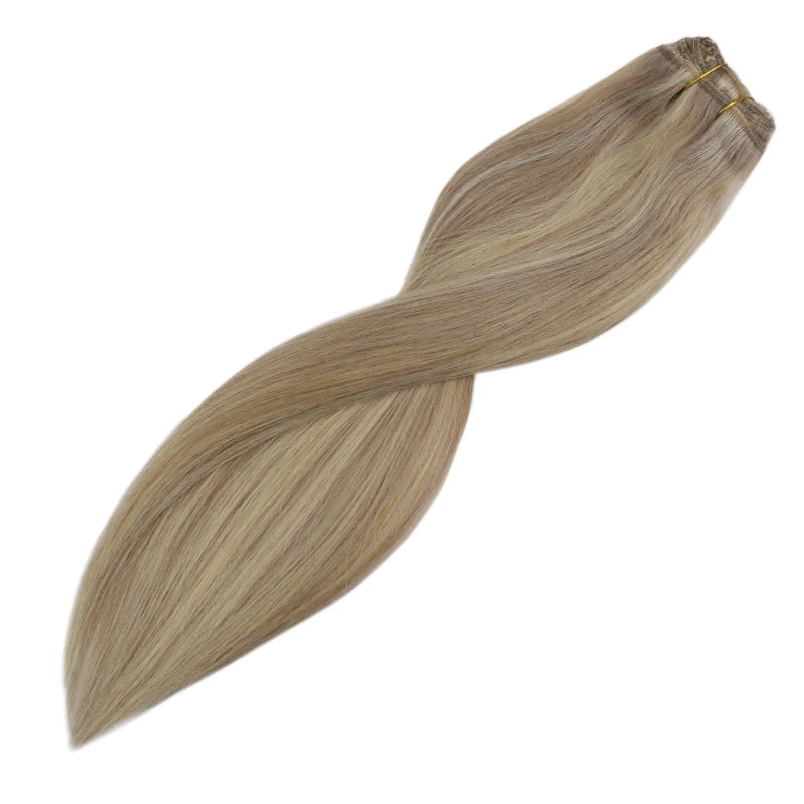 thicker clip ins blonde hair for full head