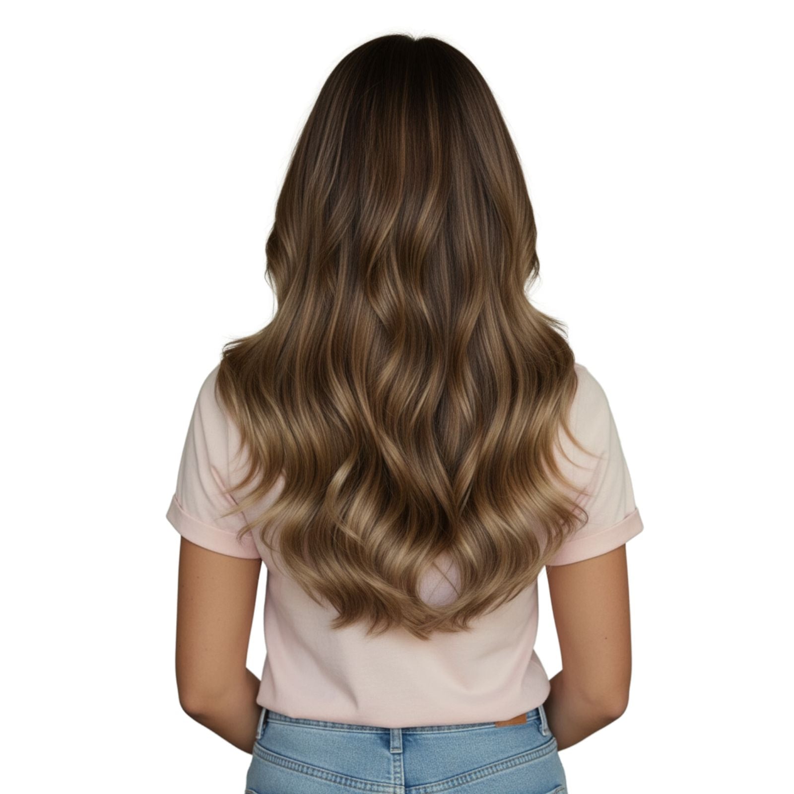 7Pcs_Clip_in_Remy_Human_Hair_Extensions_Balayage_Earthy_Brown