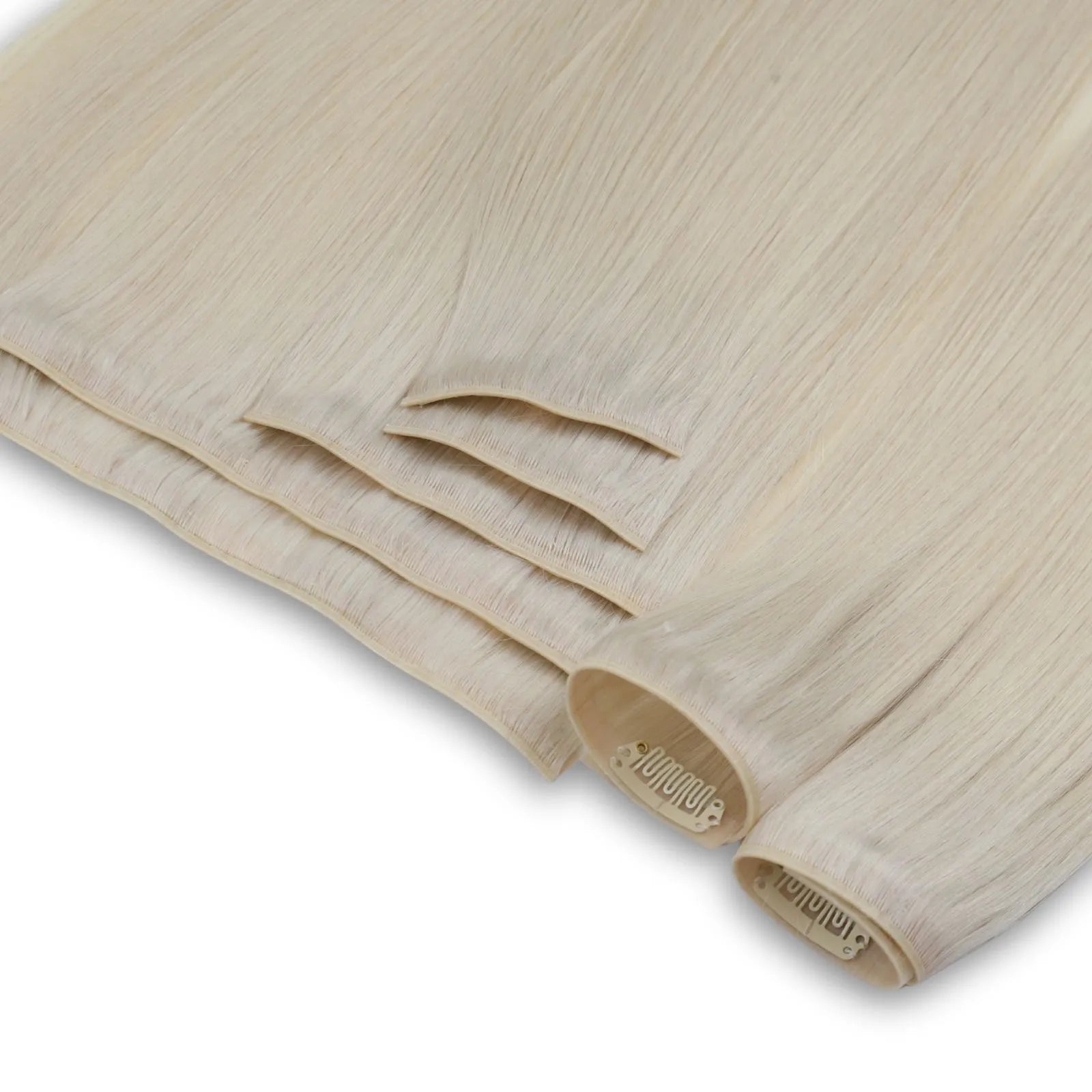 blonde genius pu clip in extensions