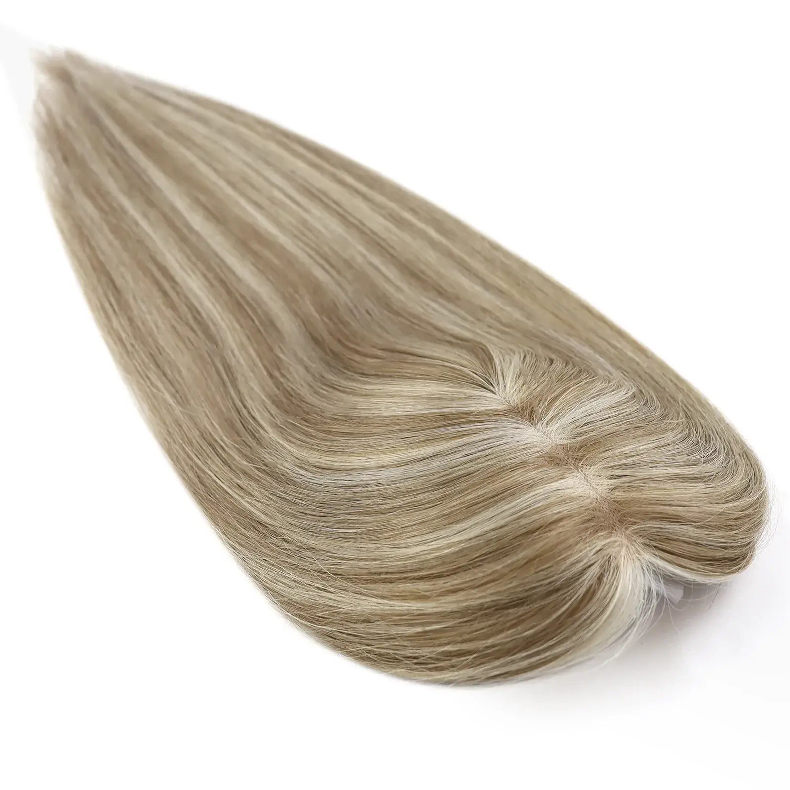 clipinhairextensionshumanhaircrownhighlightedblondehairtopper