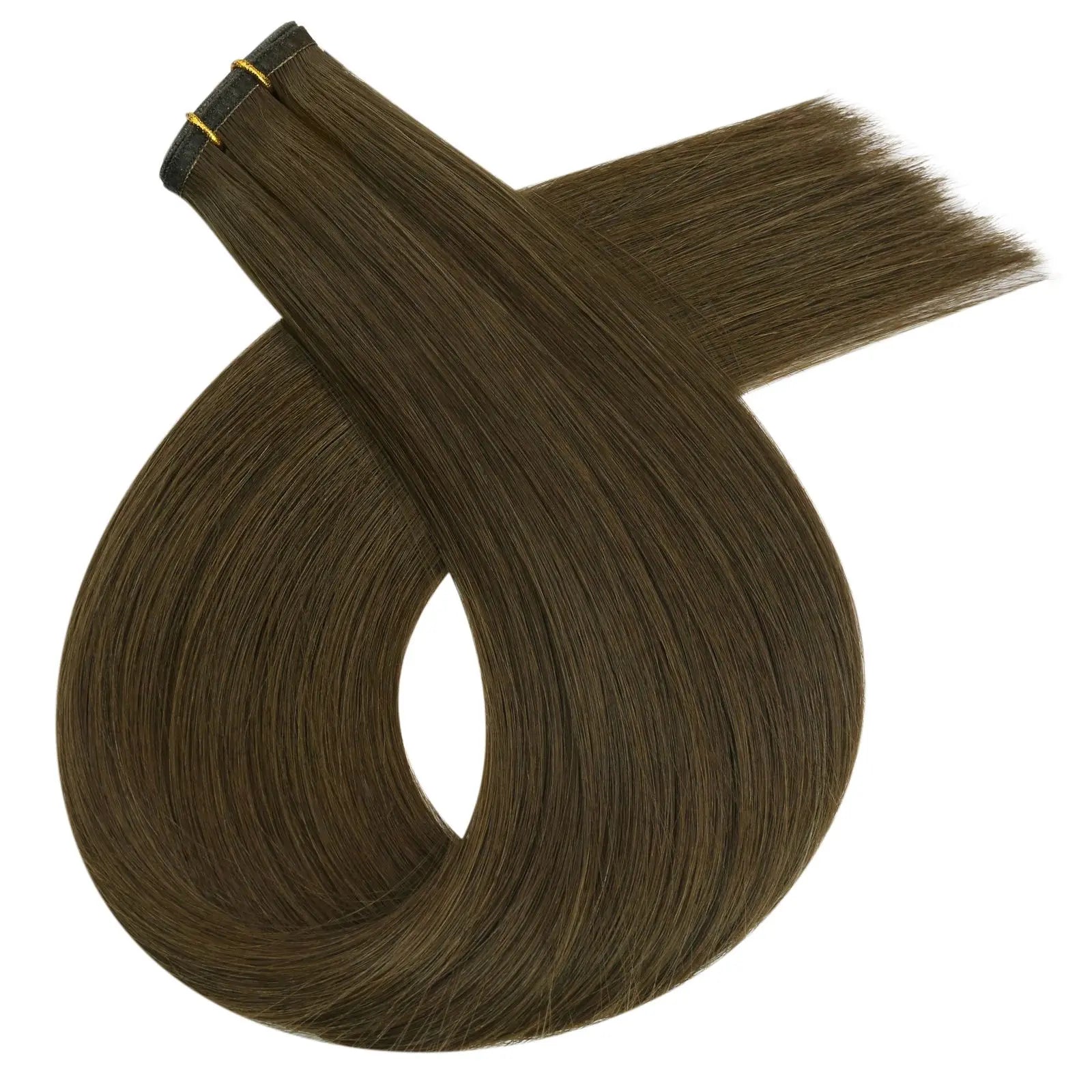 light brown silk weft hair extensions virgin human hair