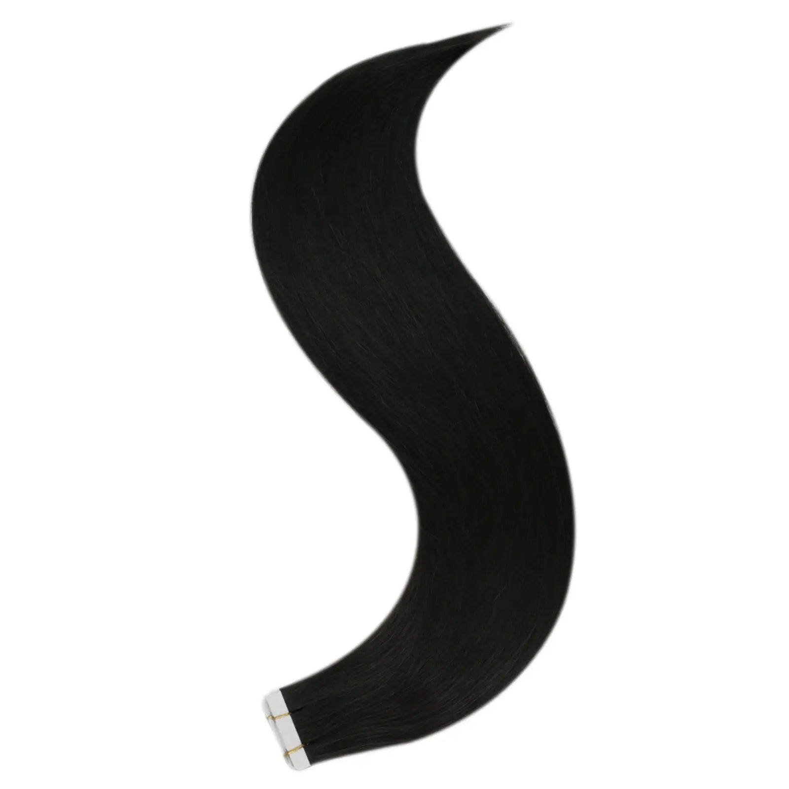 jet black tape in virgin human hair extensions