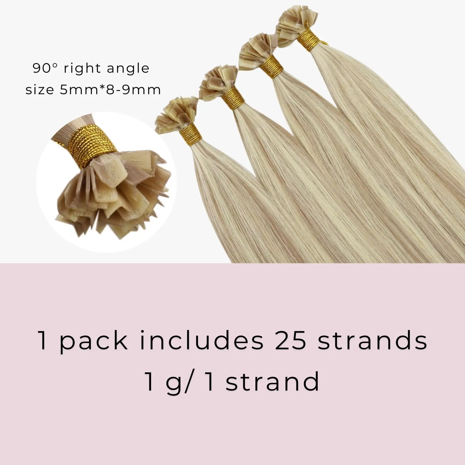 virgin prebonded hair extension highlighted blonde real human hair extensions