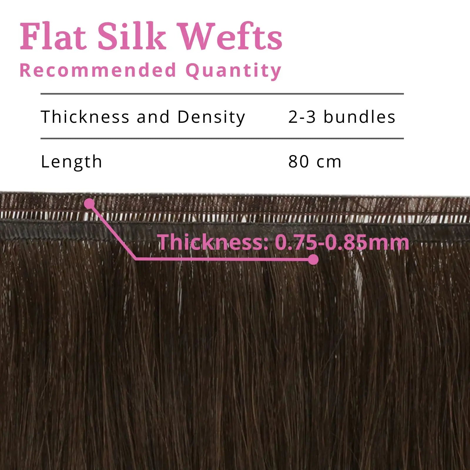 invisible human hair bundles for thin hair