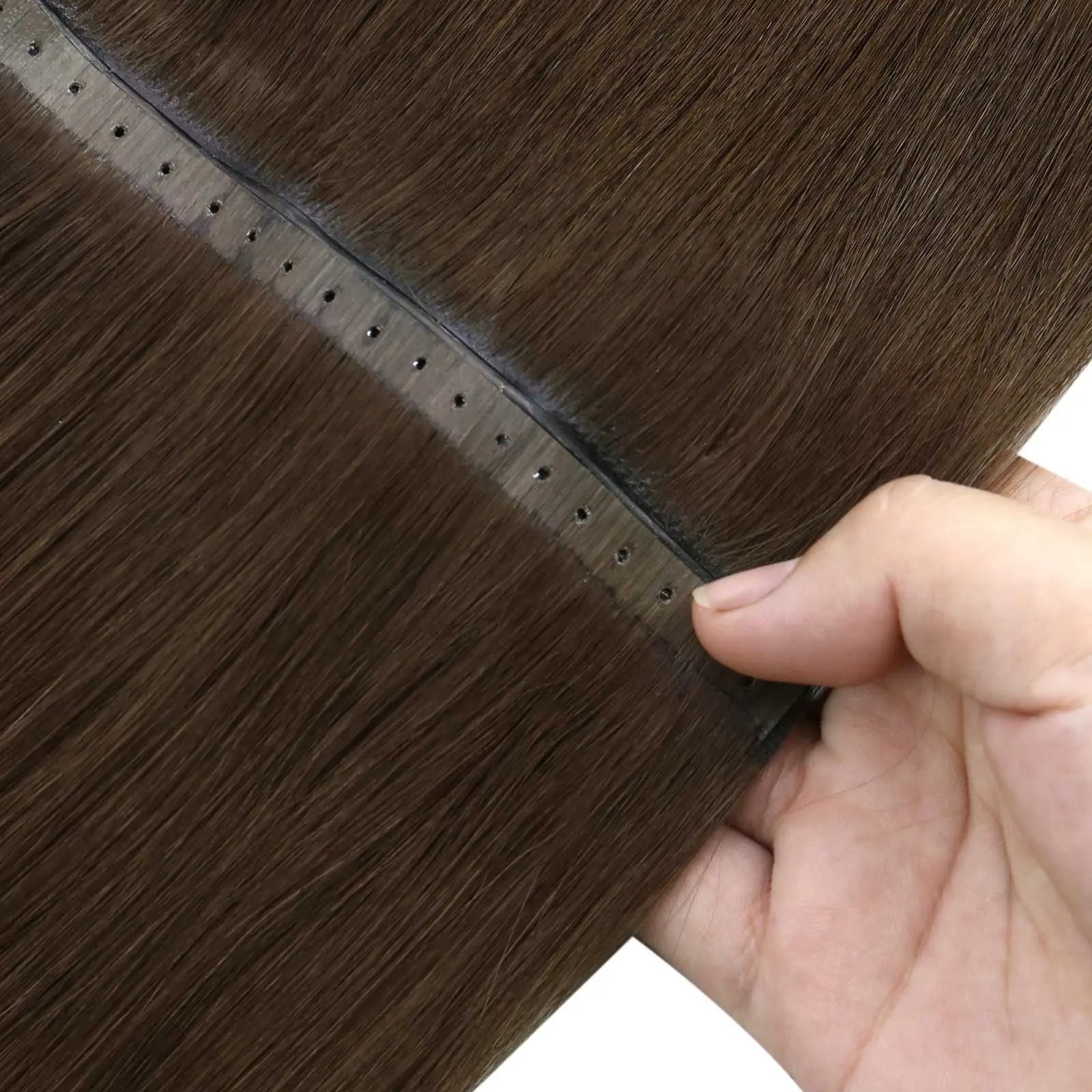 Youngsee weft extensions no pressure on your hair.