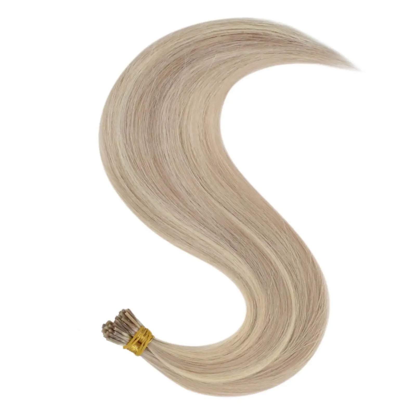 Virgin I Tip Hair Extensions Soft Strawberry Blonde