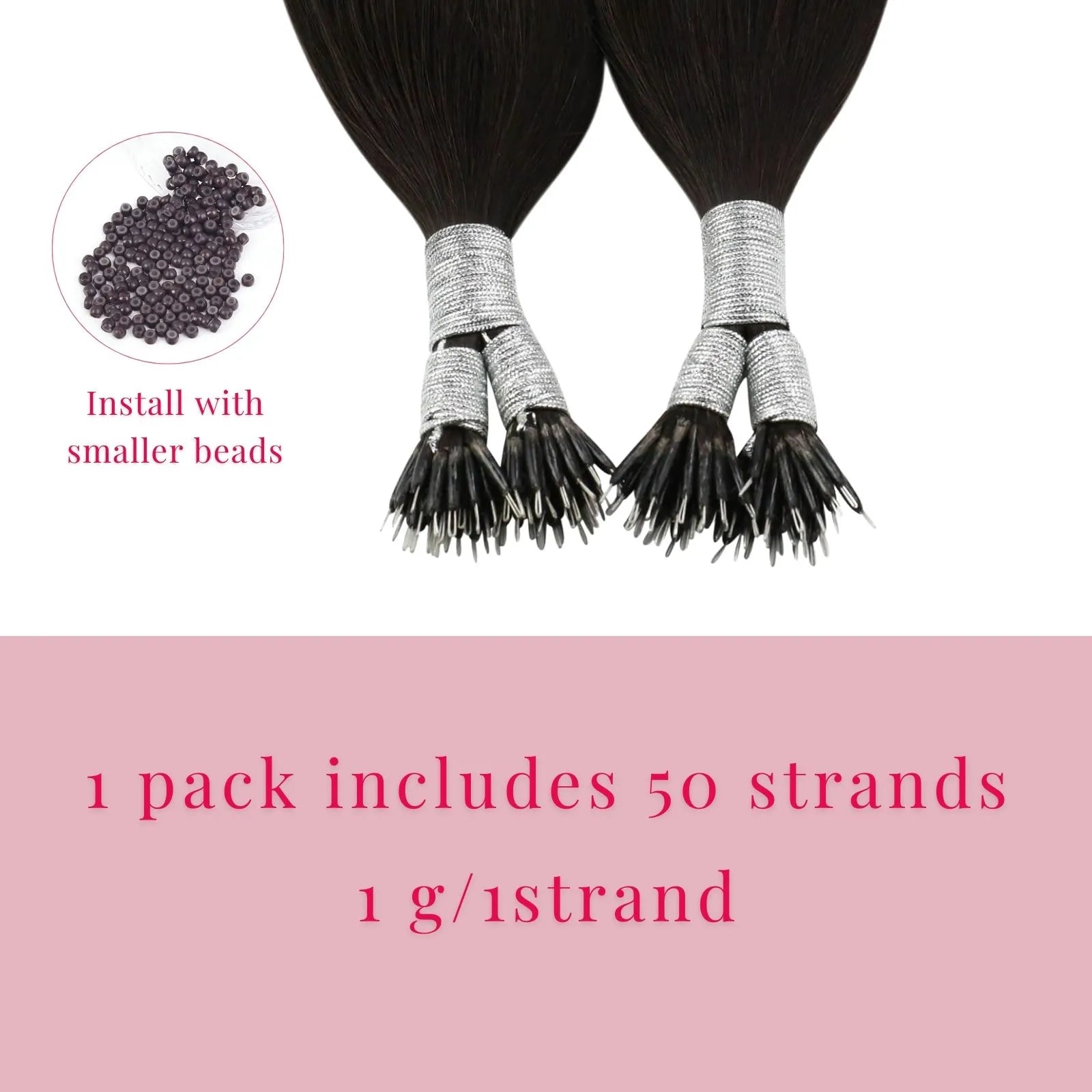 brown human hair extensions nano ring hair