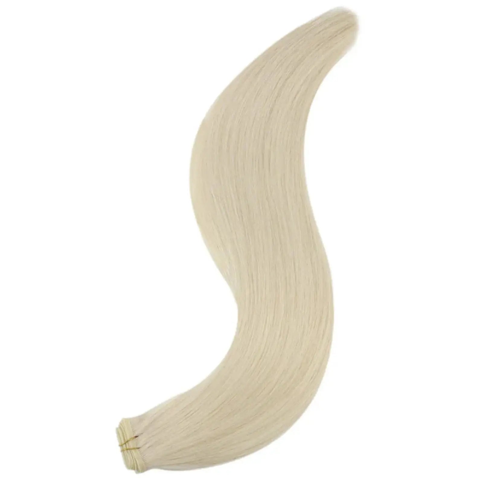 Platinum Blonde human hair wefts for women