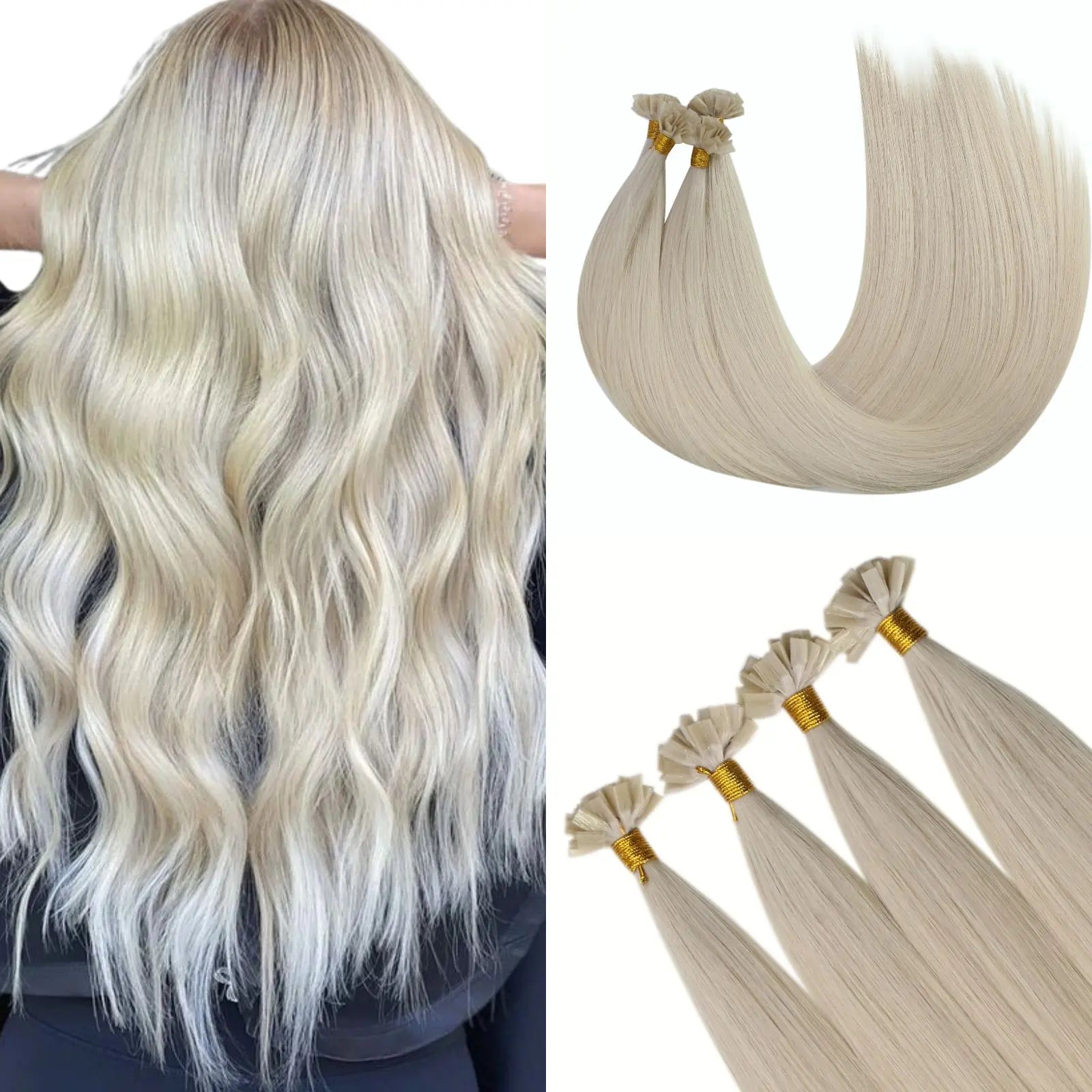 ktip hair extension virgin human hair blonde hair