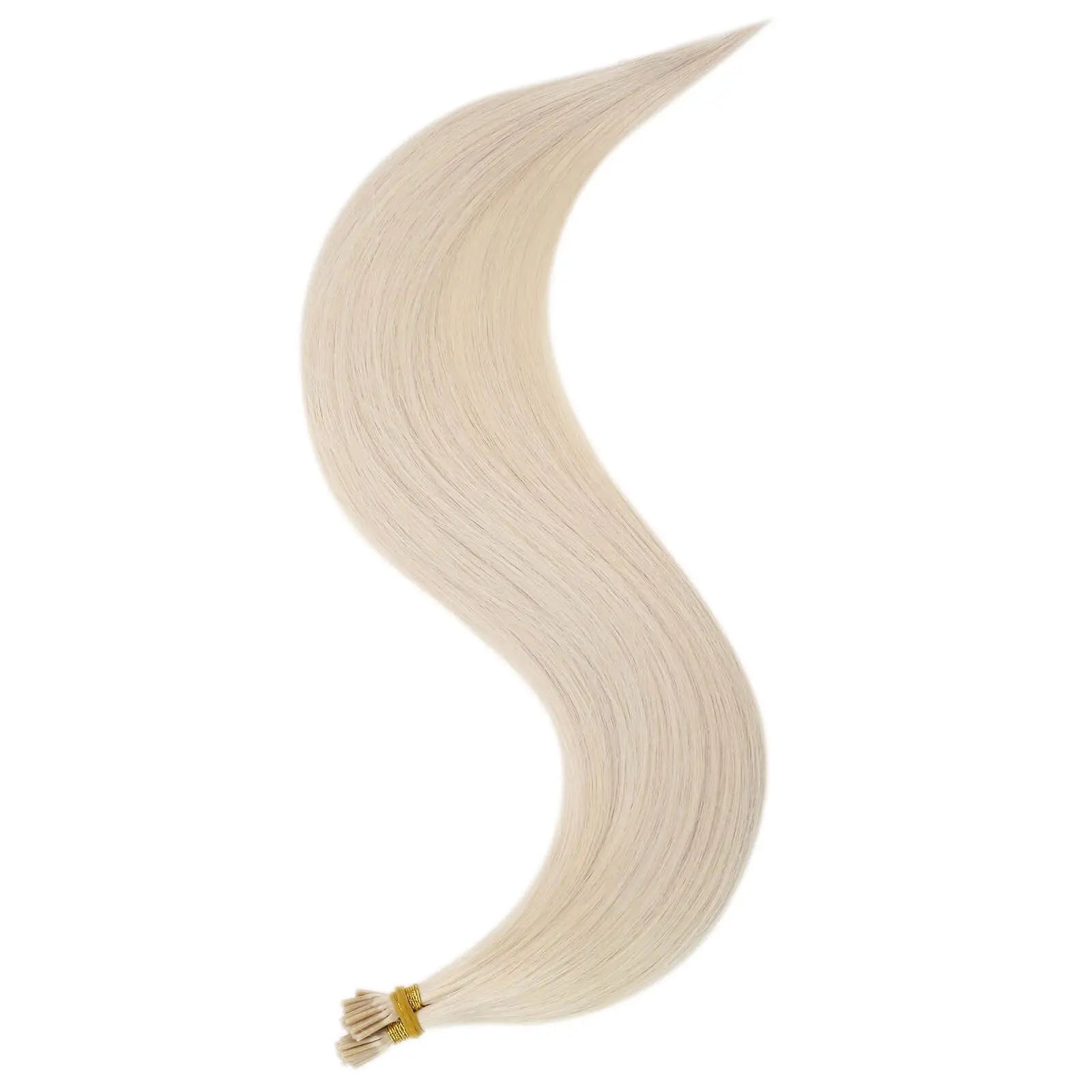 Platinum Blonde virgin itip hair extensions